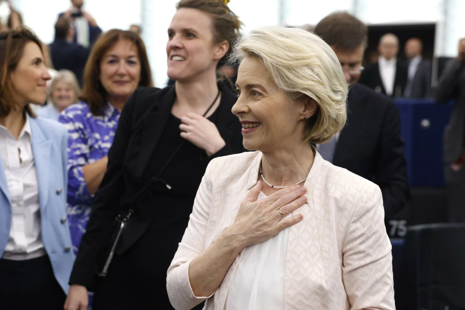 Ursula von der Leyen, Europos Komisijos pirmininkė. Jean-Francois Badias (AP/„Scanpix“) nuotr.