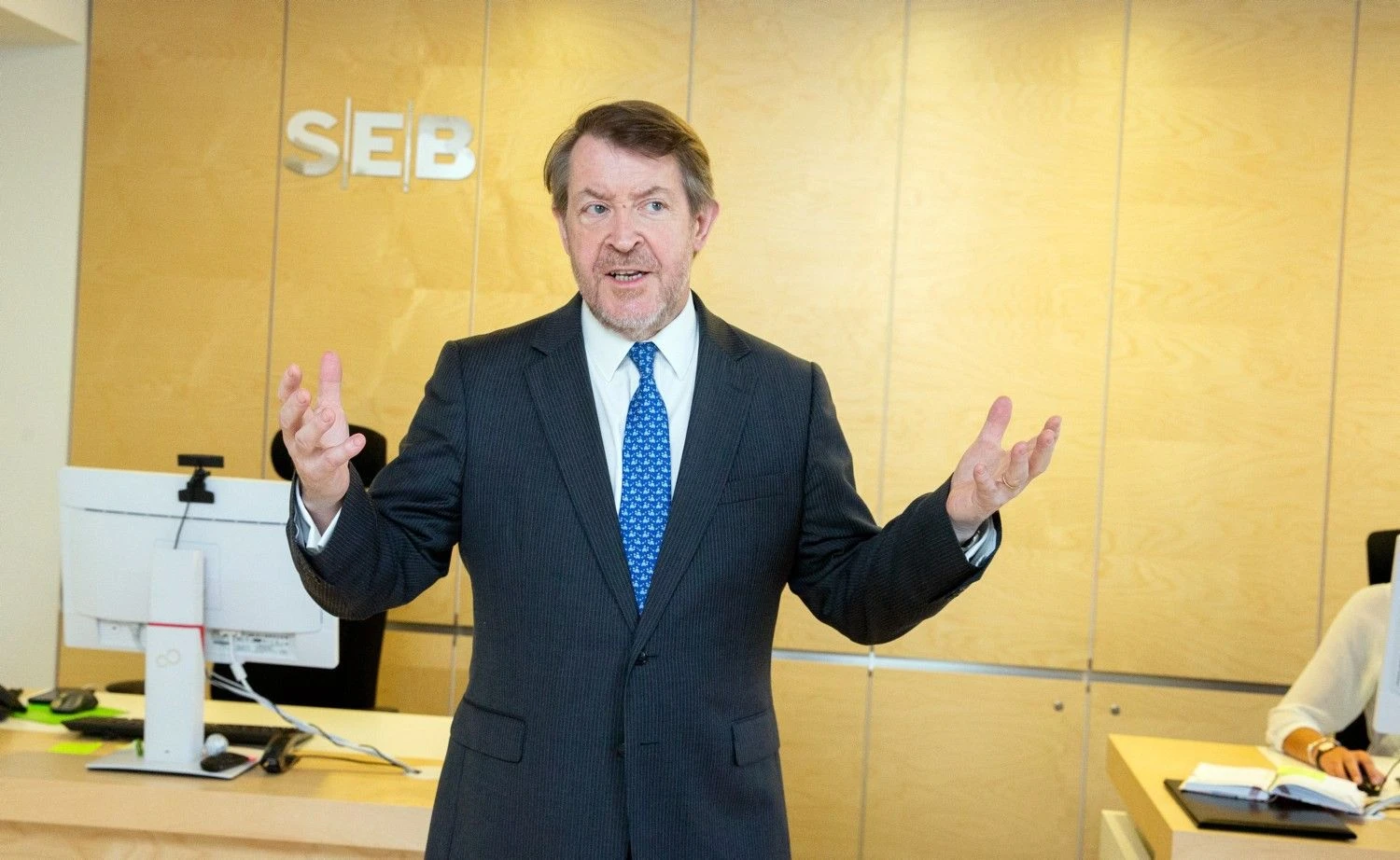 Seras Rogeris Giffordas, SEB banko Jungtinėje Karalystėje vadovas. Juditos Grigelytės (VŽ) nuotr.