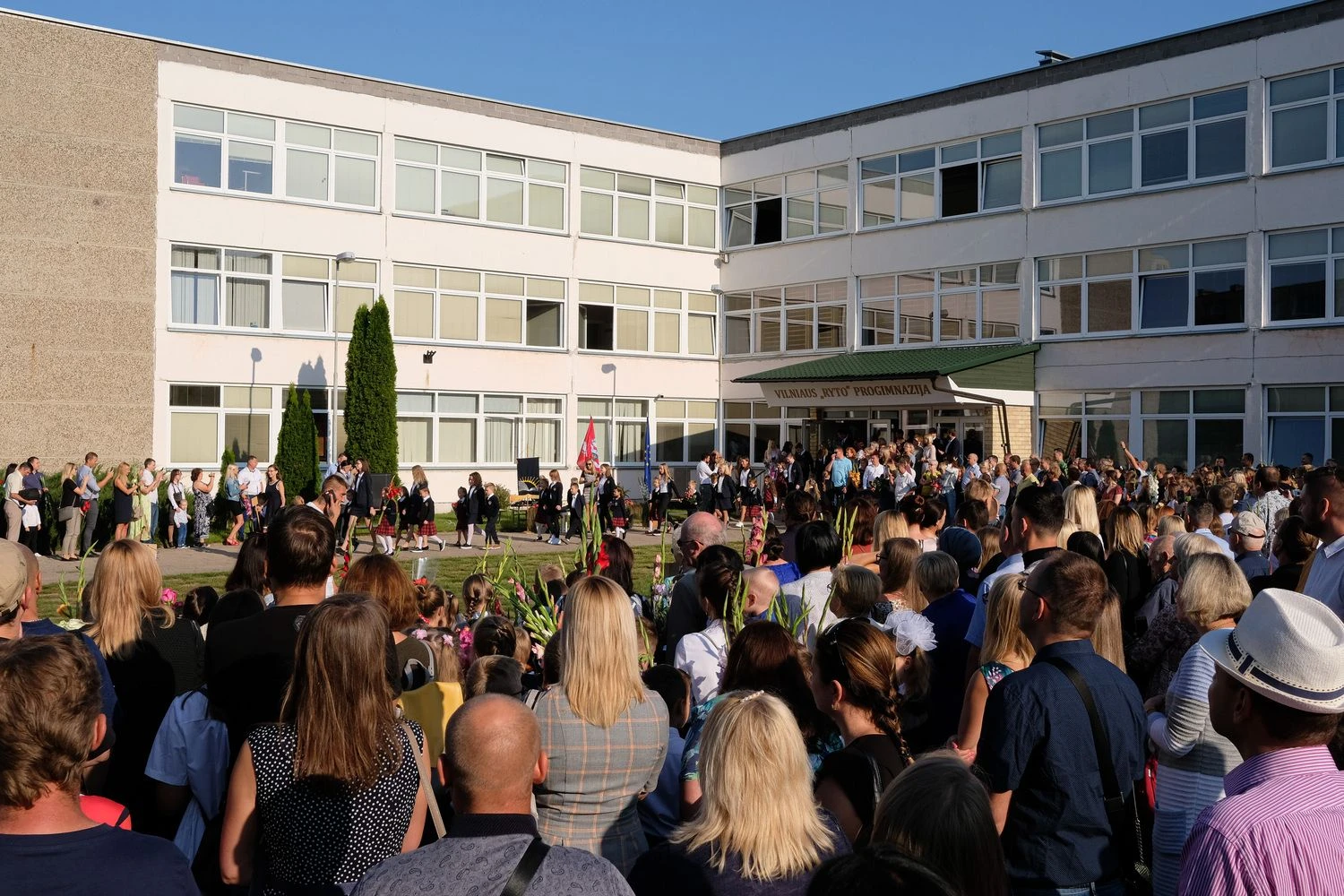 2019–2020 m. mokslo metų pradžia Vilniaus „Ryto“ progimanzijoje. Vladimiro Ivanovo (VŽ) nuotr.