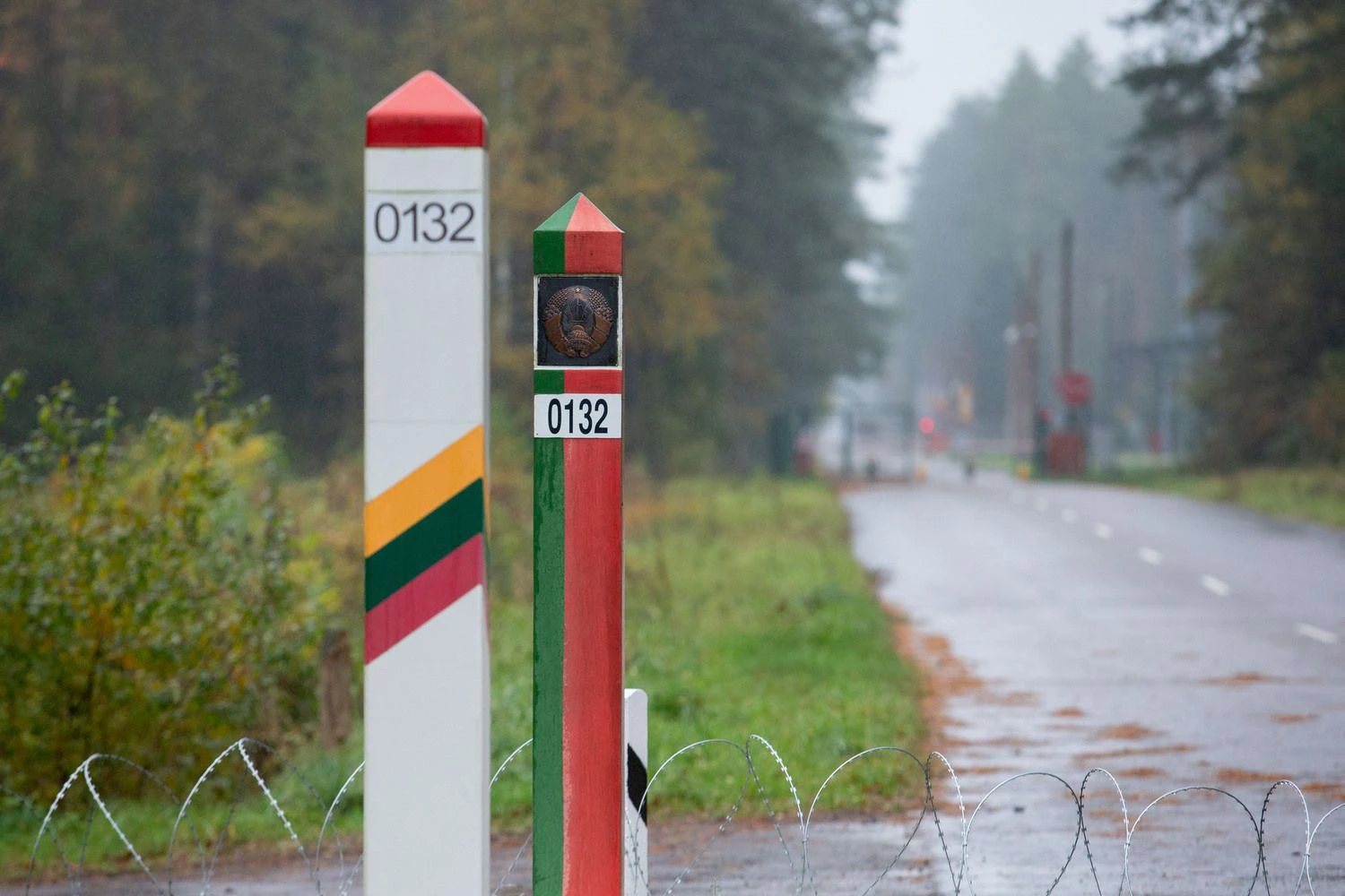 Lietuvos-Baltarusijos pasienis ties Latežeriu. Juditos Grigelytės (VŽ) nuotr.