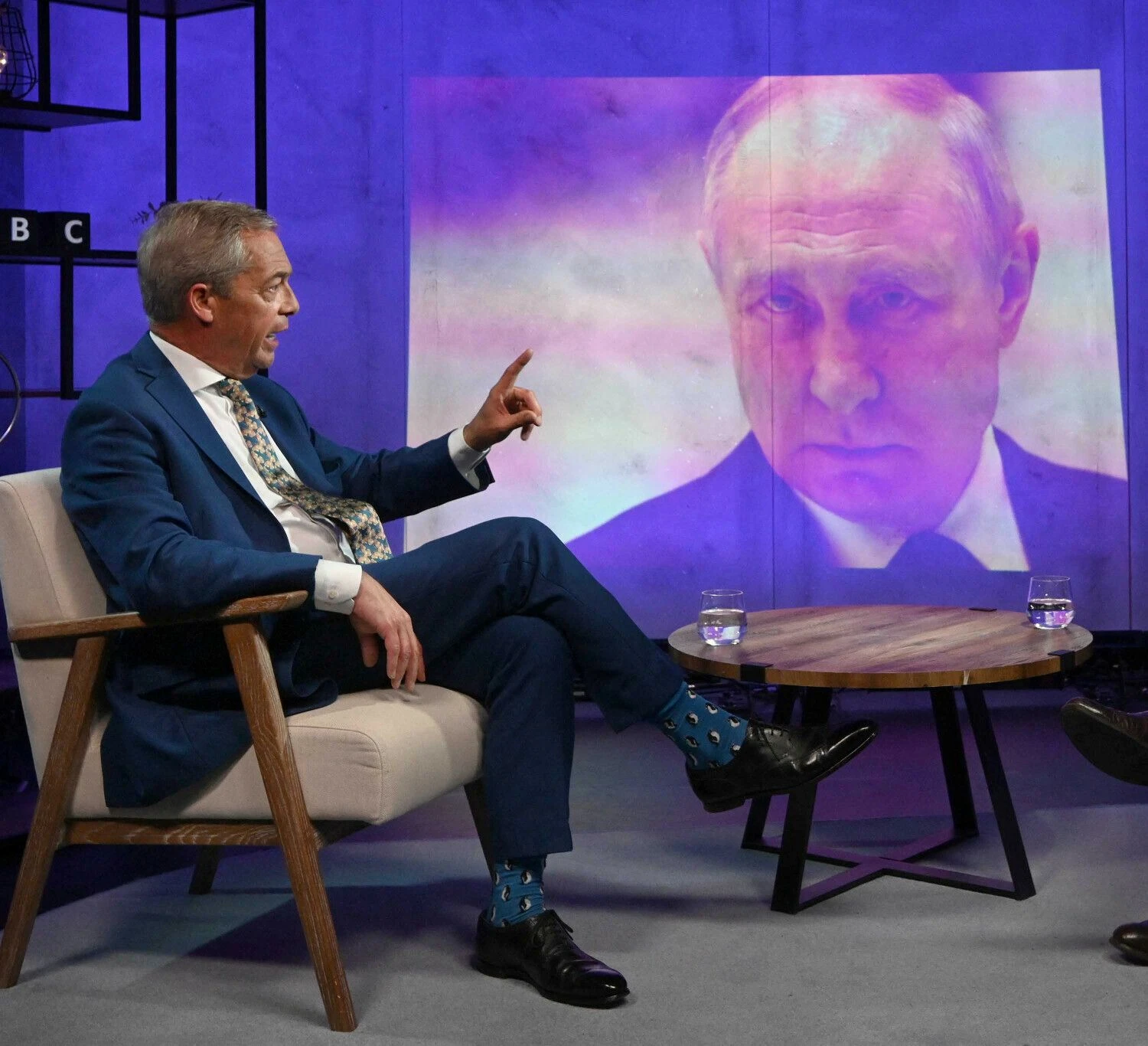 Nigelis Farage'as. Jeff Overs (BBC / „Reuters“ / „Scanpix“) nuotr.