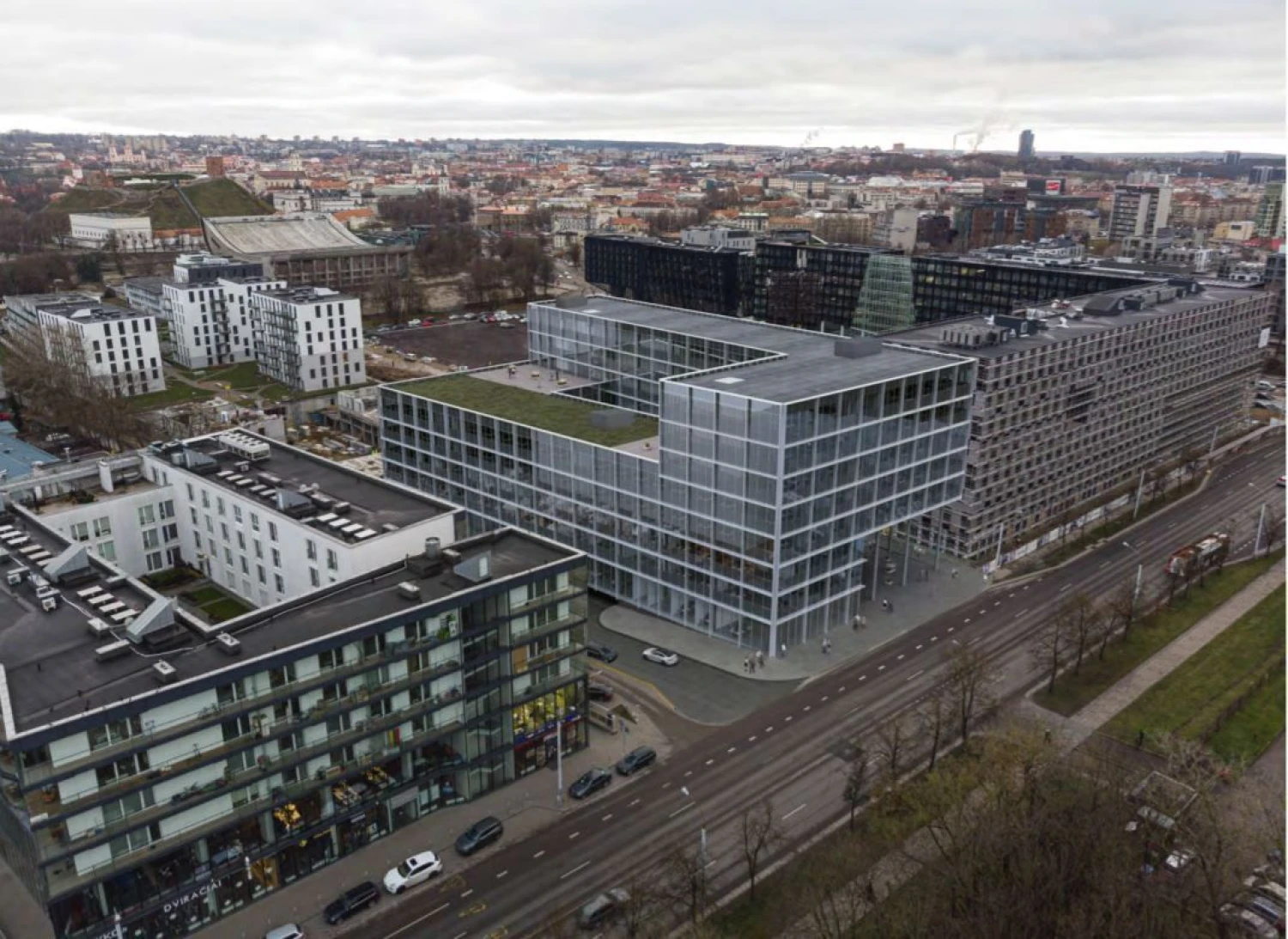 Bendrovės vizualizacija.