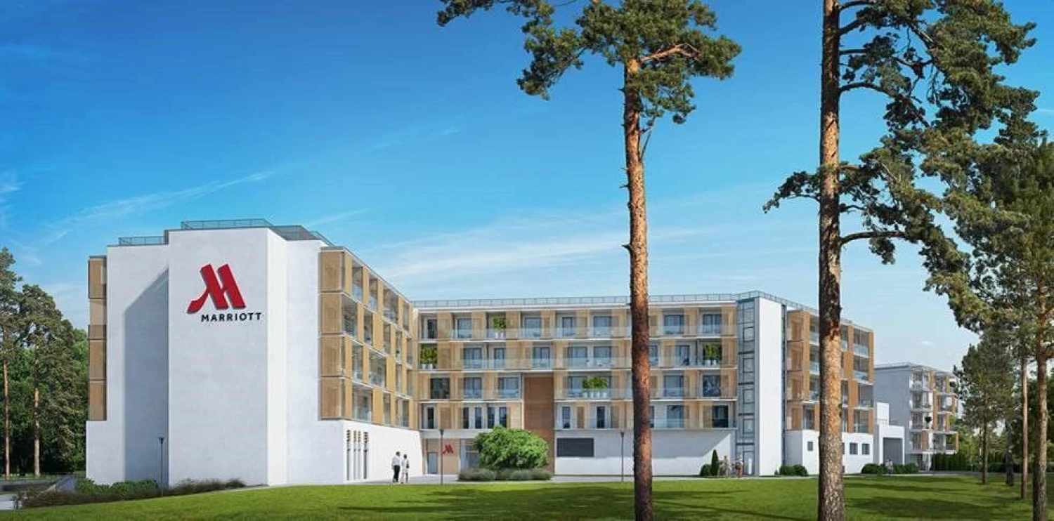Palangoje pradėtas statyti tinklo „Marriott“ viešbutis. „Vastint“ vizualizacija.