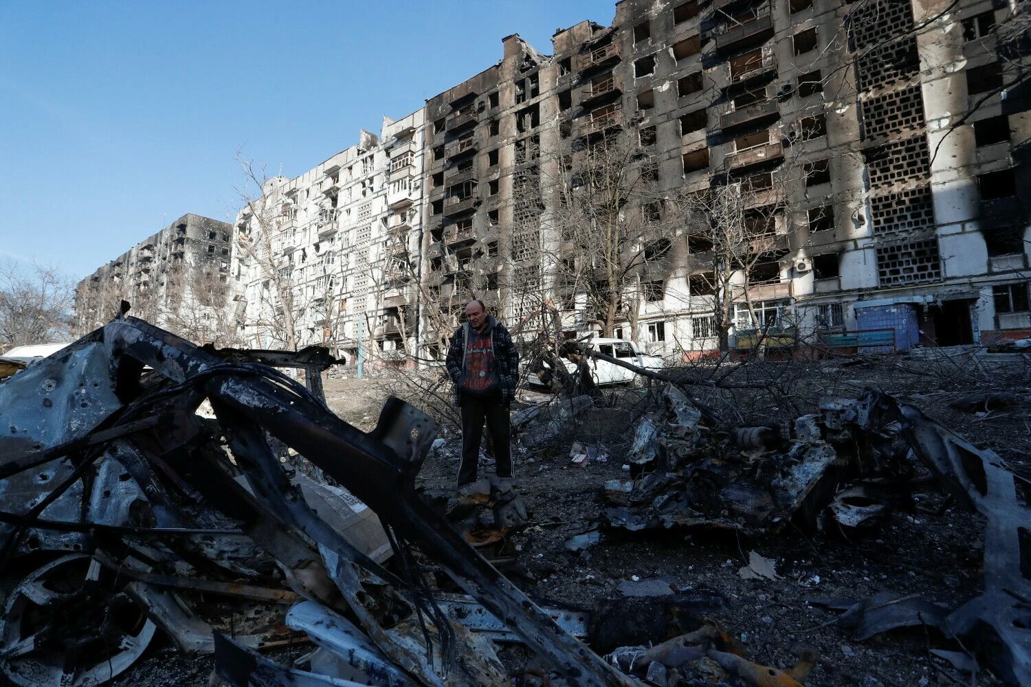 Mariupolis. Aleksandro Ermočenko („Reuters“/„Scanpix“) nuotr.