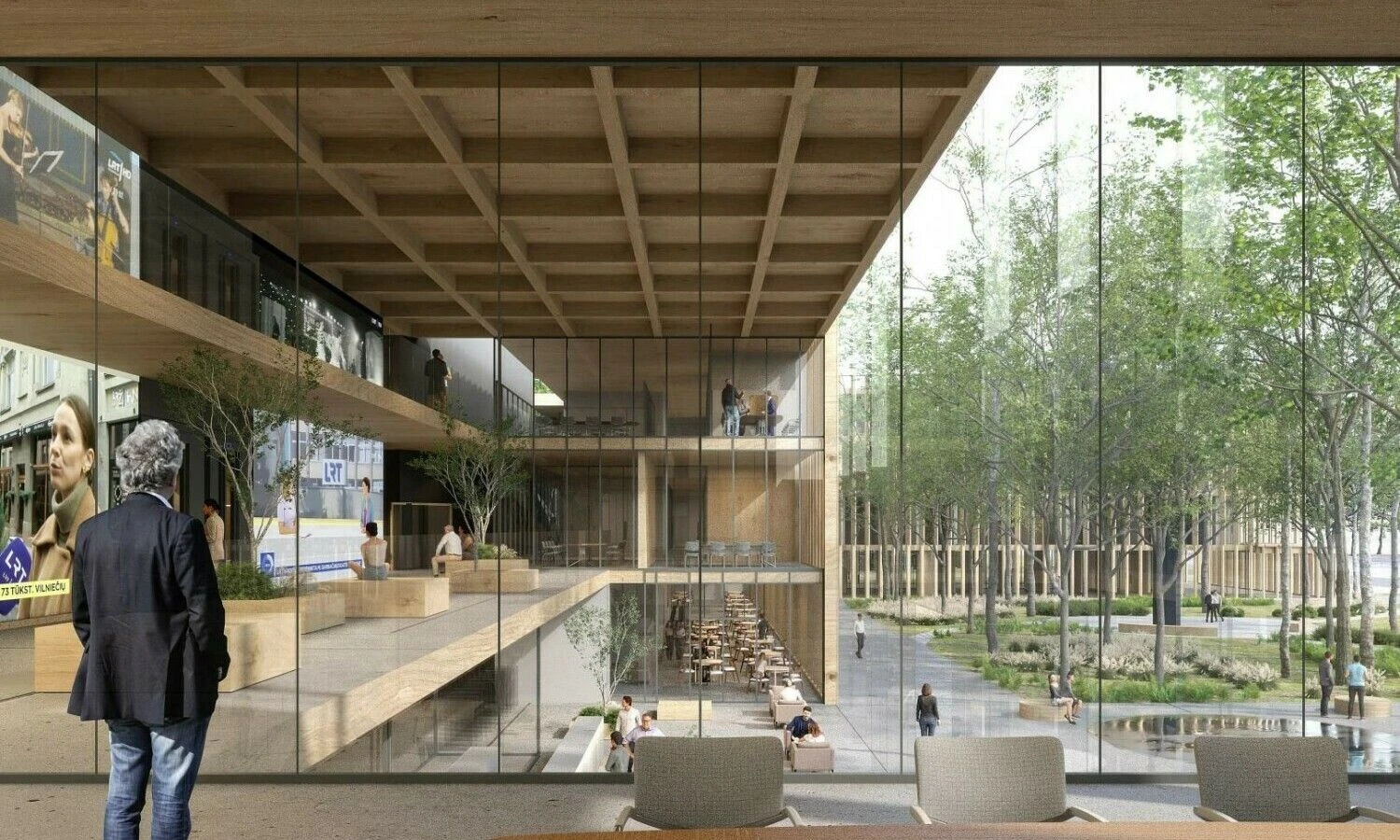 Biuro „Architektūros linija“ idėja „6 kiemai“, laimėjusi architektūros konkursą.