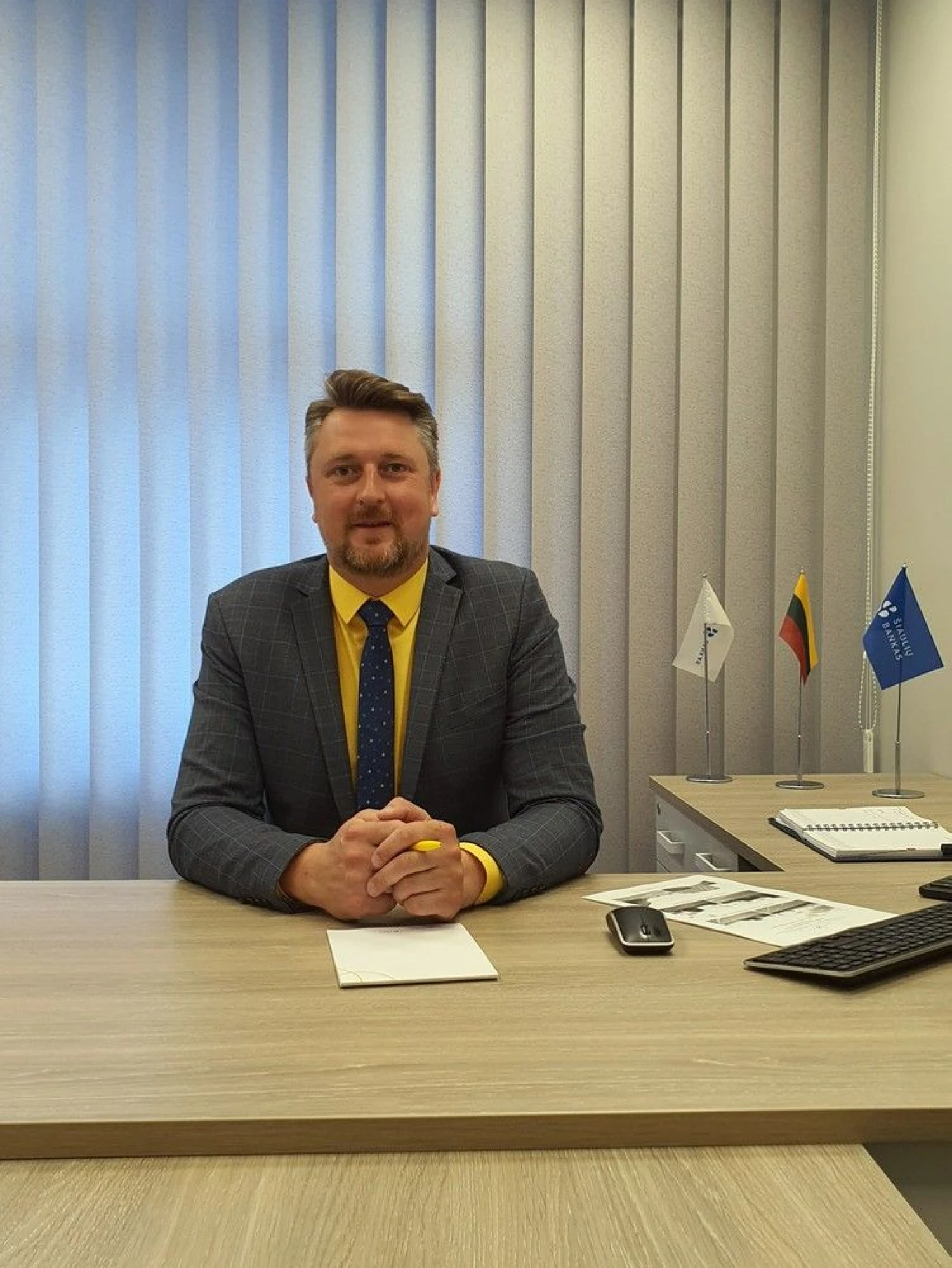 „Tik aiškiai suprasdami kliento poreikius ir situaciją galime pasiūlyti tinkamiausius finansinius instrumentus“, - teigia Vytautas Žemaitis, Šiaulių banko Šiaulių regiono ir filialo verslo klientų direktorius. Bendrovės nuotr.