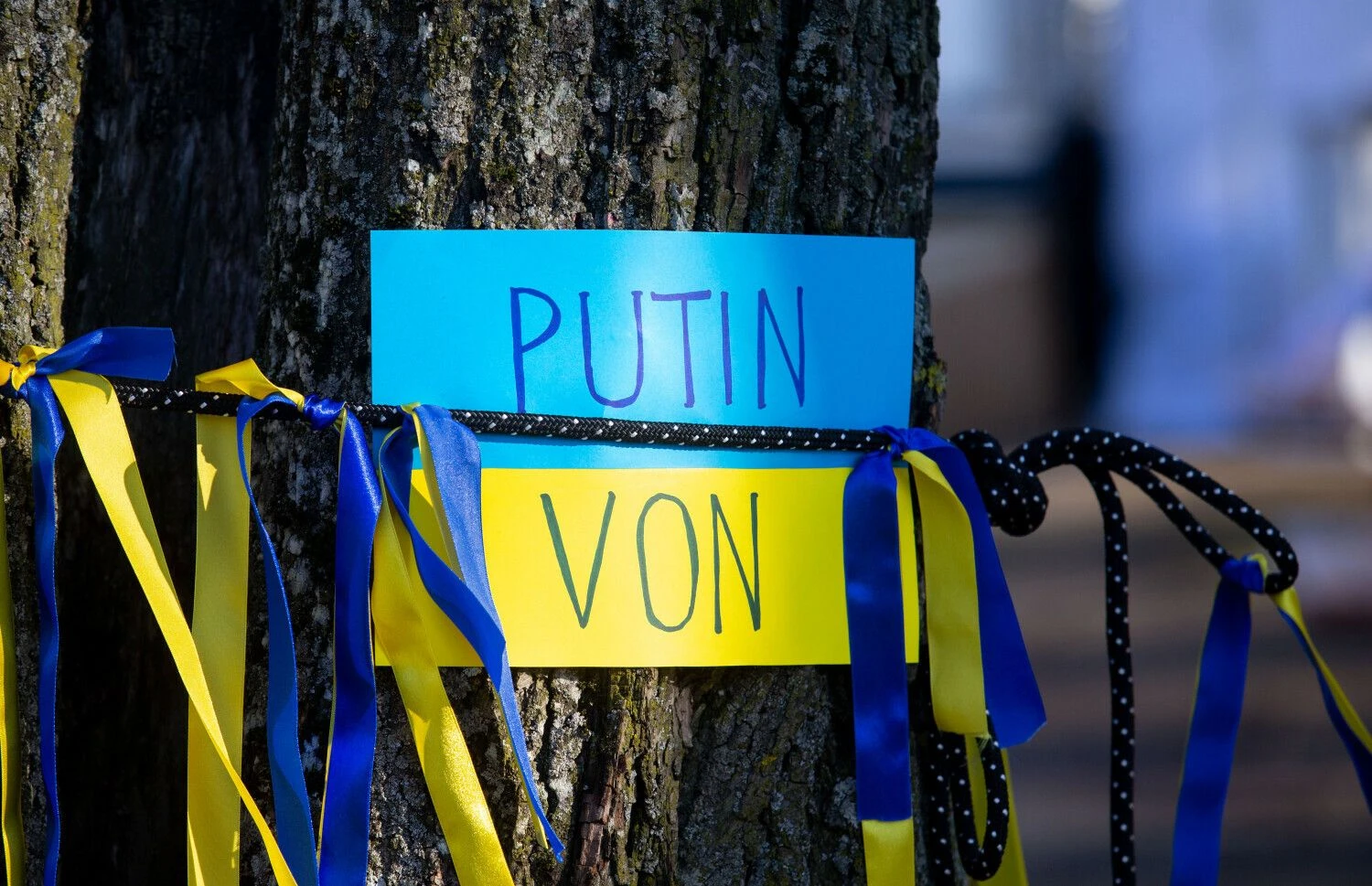 Protestas prieš karą Ukrainoje prie Rusijos ambasados Vilniuje. Juditos Grigelytės (VŽ) nuotr.