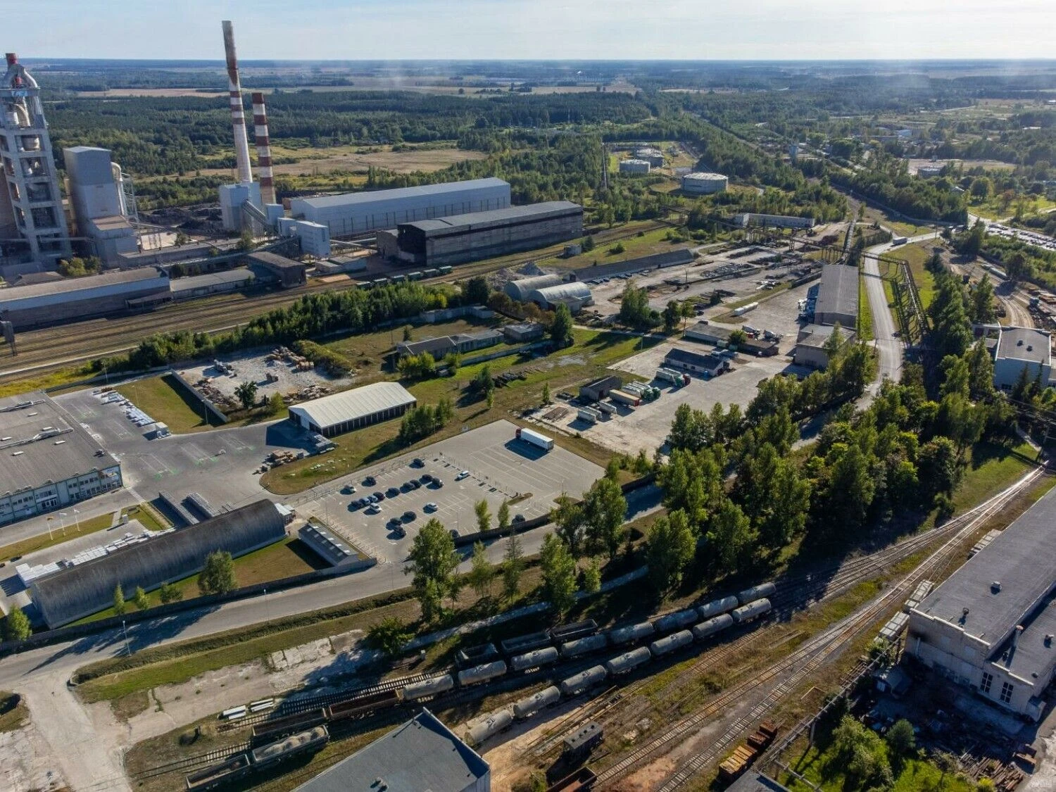 Naujoji Akmenė. AB "Akmenės cementas" gamyklos vaizdai. Vladimiro Ivanovo (VŽ) nuotr.