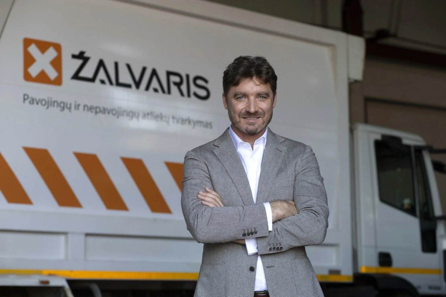 Didžiausios Lietuvoje pavojingųjų ir nepavojingųjų atliekų tvarkymo bendrovės Žalvaris direktorius Vitoldas Sapožnikovas. 