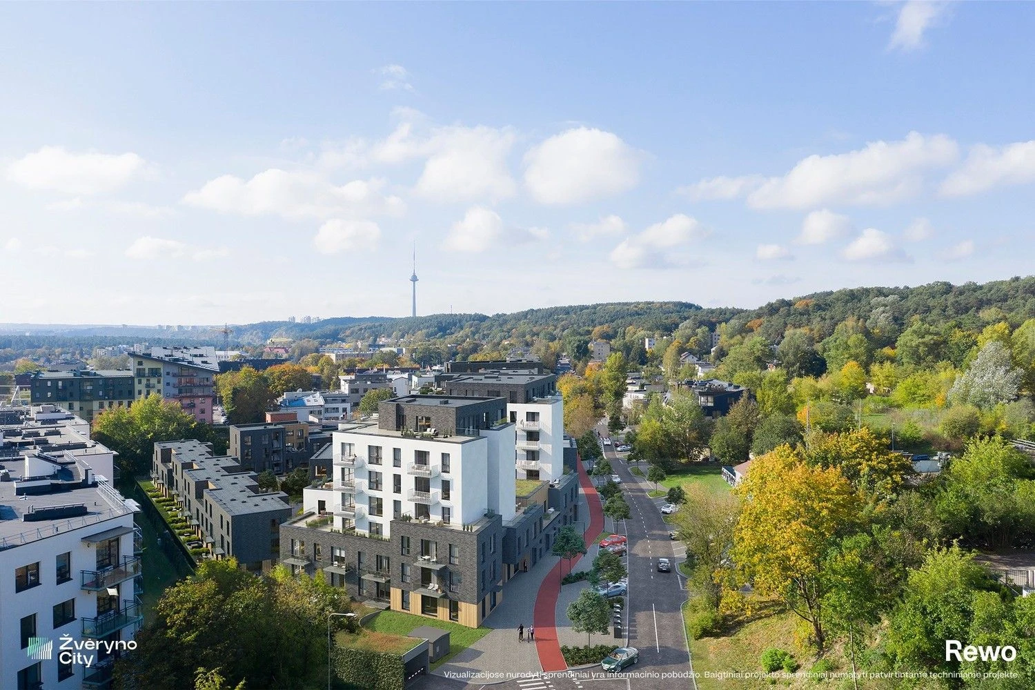 Bendrovės vizualizacija.