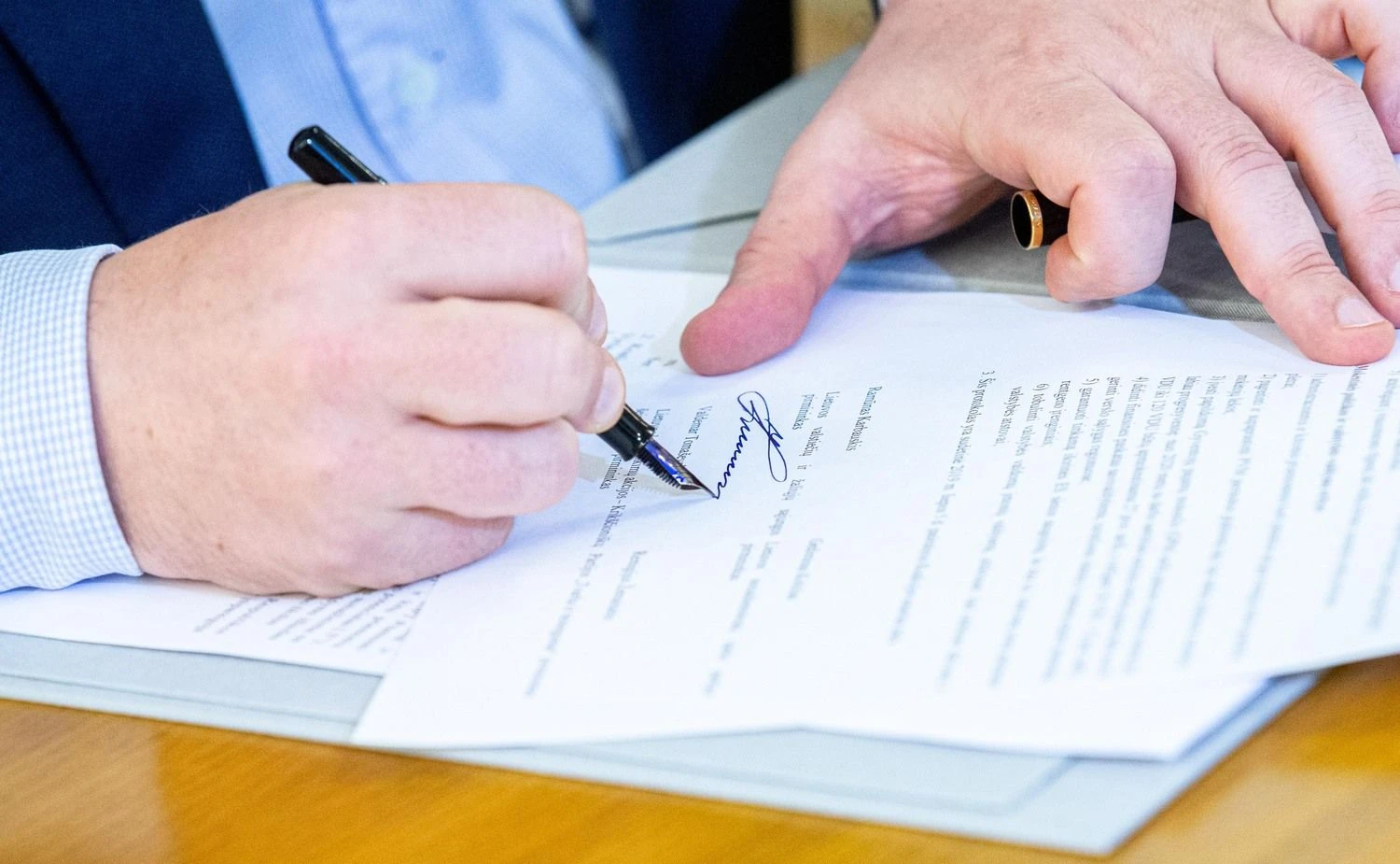 Pasirašyta valdančios koalicijos sutartis. Juditos Grigelytės (VŽ) nuotr.