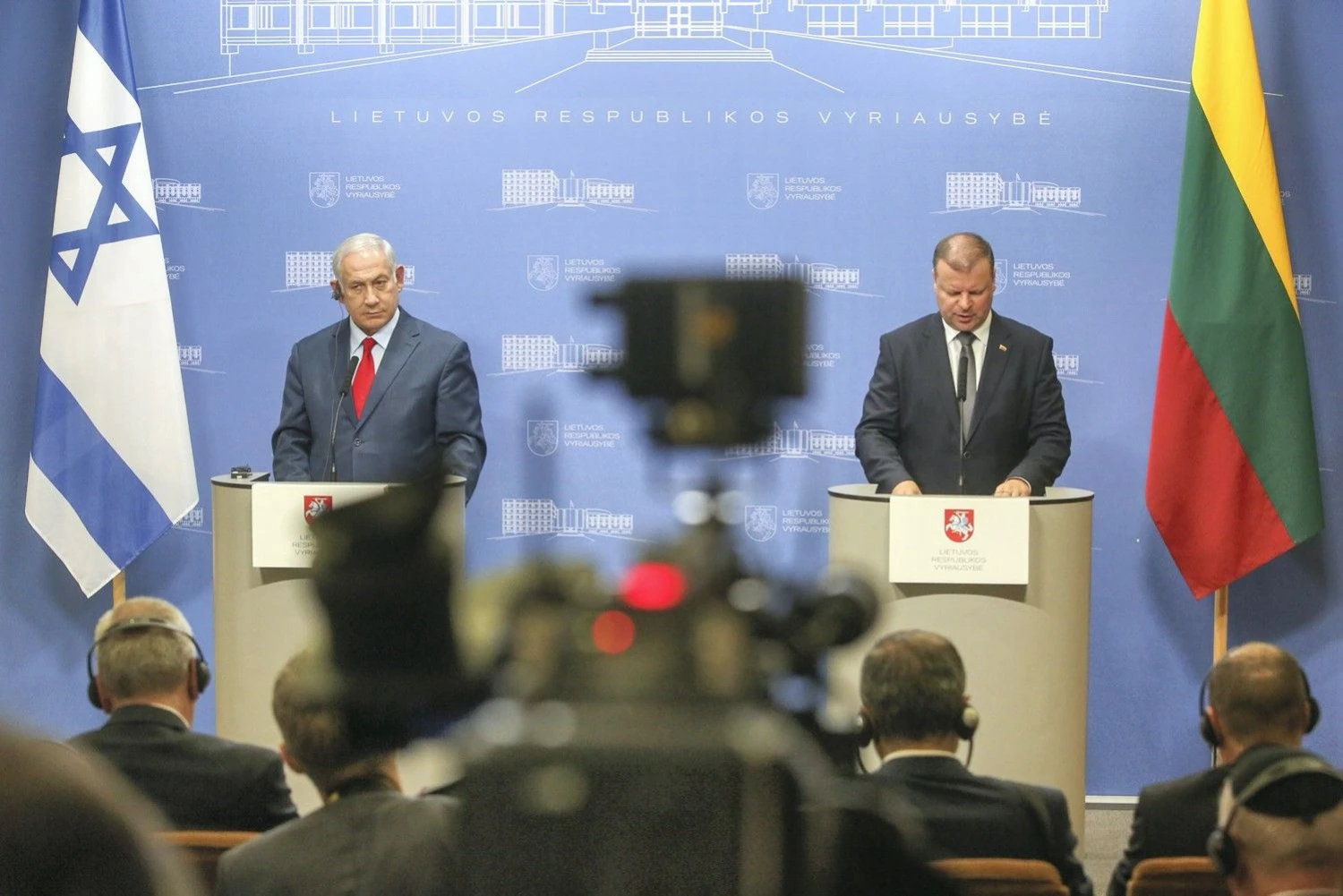  Dvišalis Lietuvos Respublikos ir Izraelio Valstybės delegacijų susitikimas. Vidmanto Balkūno nuotr.