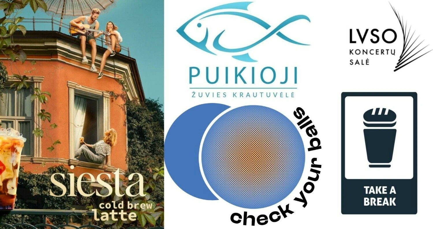 VŽ koliažas iš gegužę registruojamų prekių ženklų.