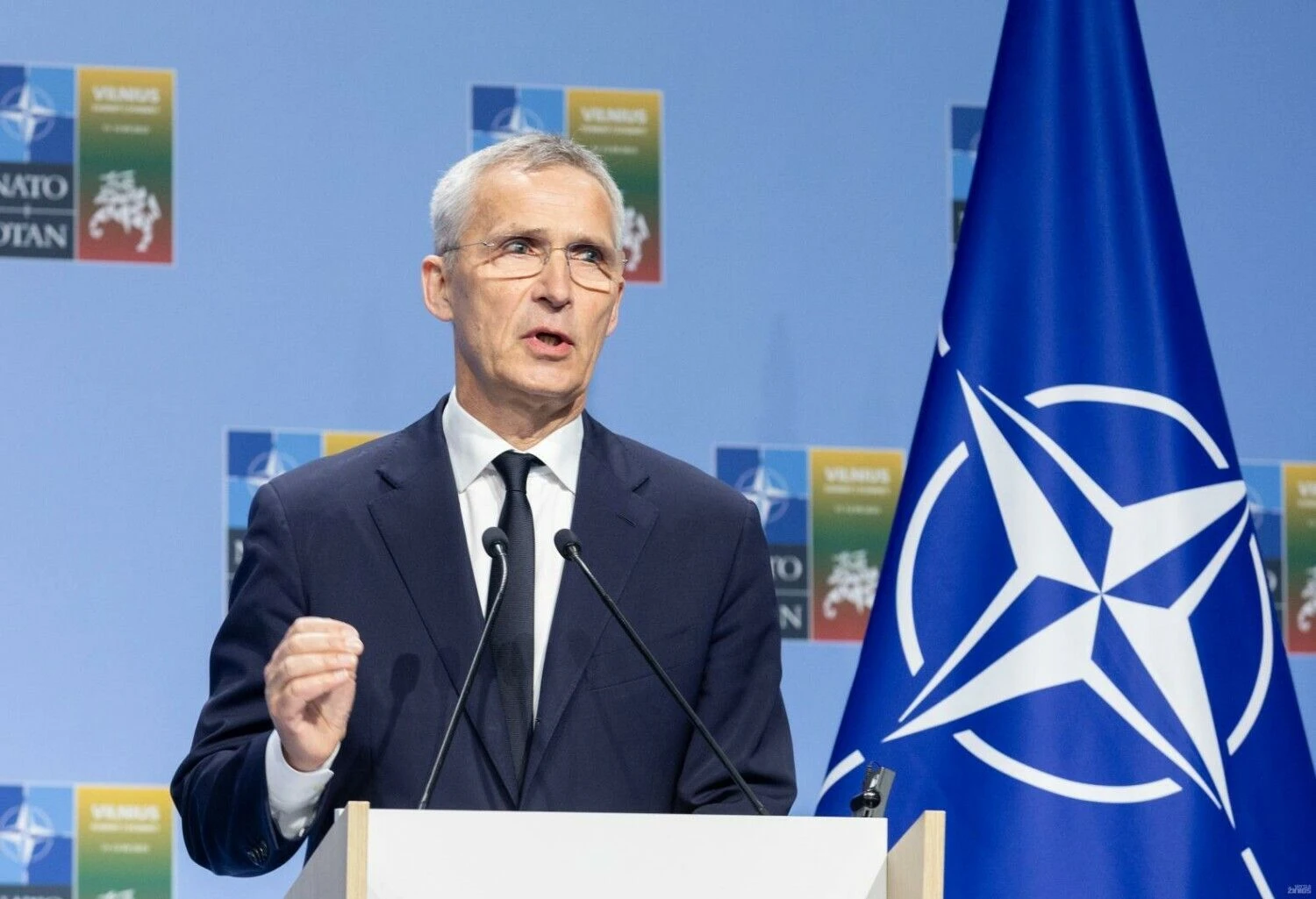 NATO generalinis sekretorius Jensas Stoltenbergas. Juditos Grigelytės (VŽ) nuotr.