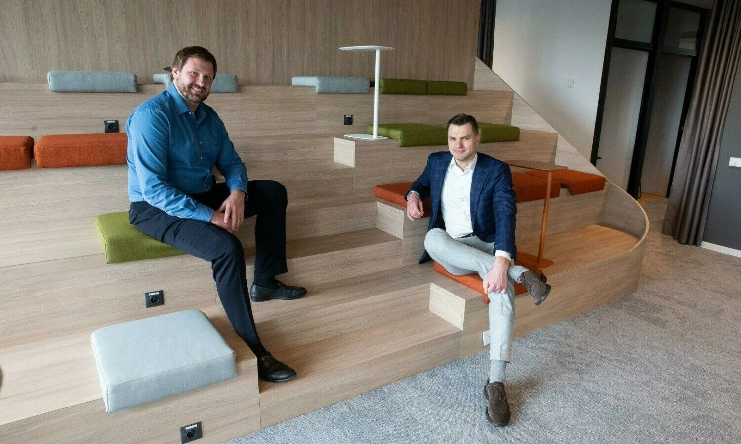 Deividas Jacka, AB „Civinity“ generalinis direktorius, ir Domas Dargis, UAB „Eika“ generalinis direktorius. Vladimiro Ivanovo (VŽ) nuotr.