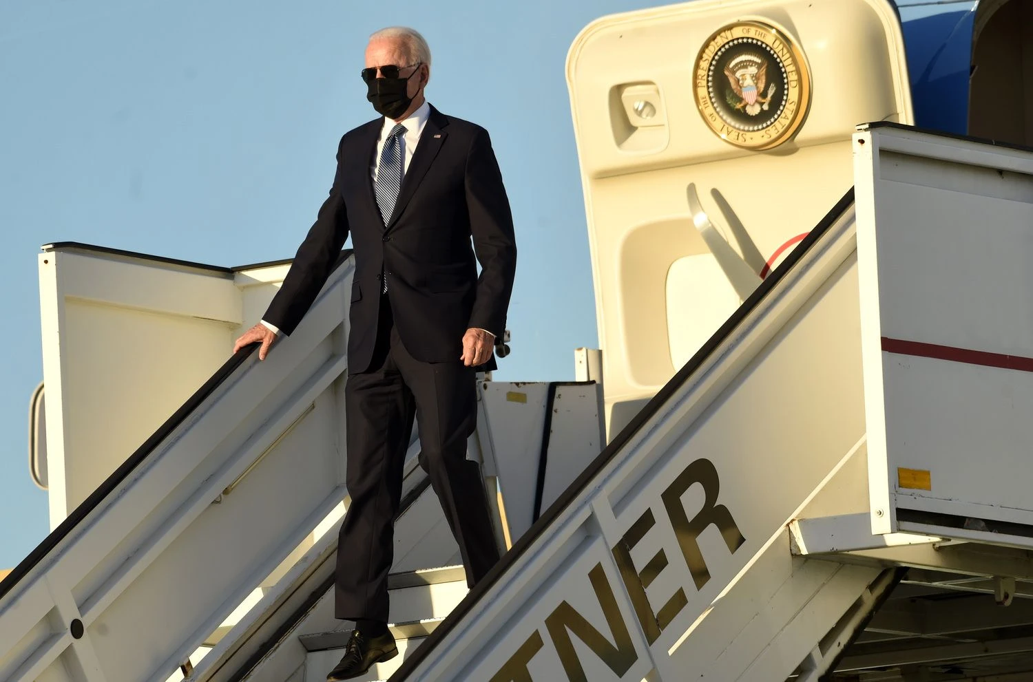 Joe Bidenas, JAV prezidentas. Didierio Lebruno („AP“ / „Scanpix“) nuotr. 