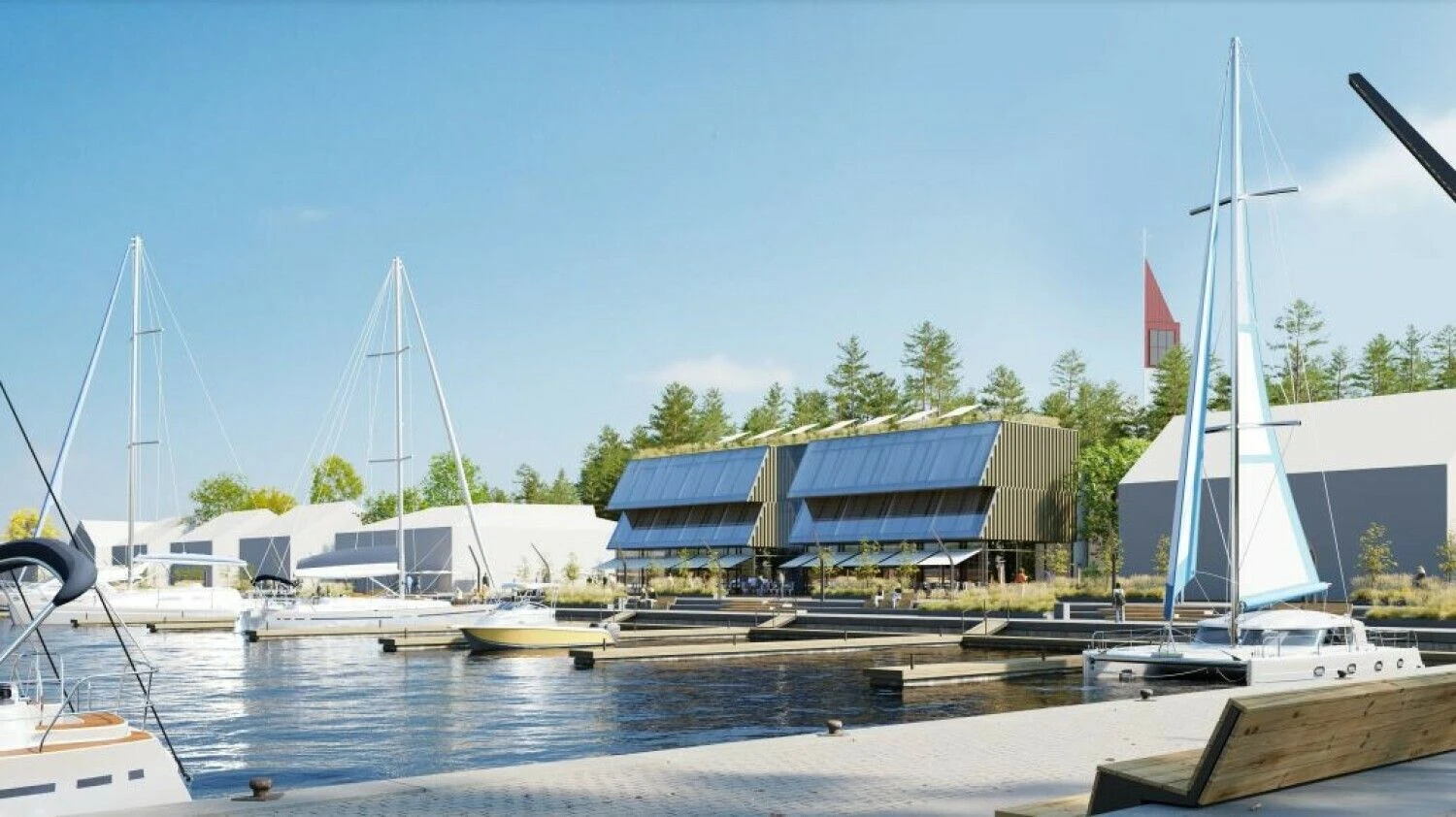 Bendrovės vizualizacija.