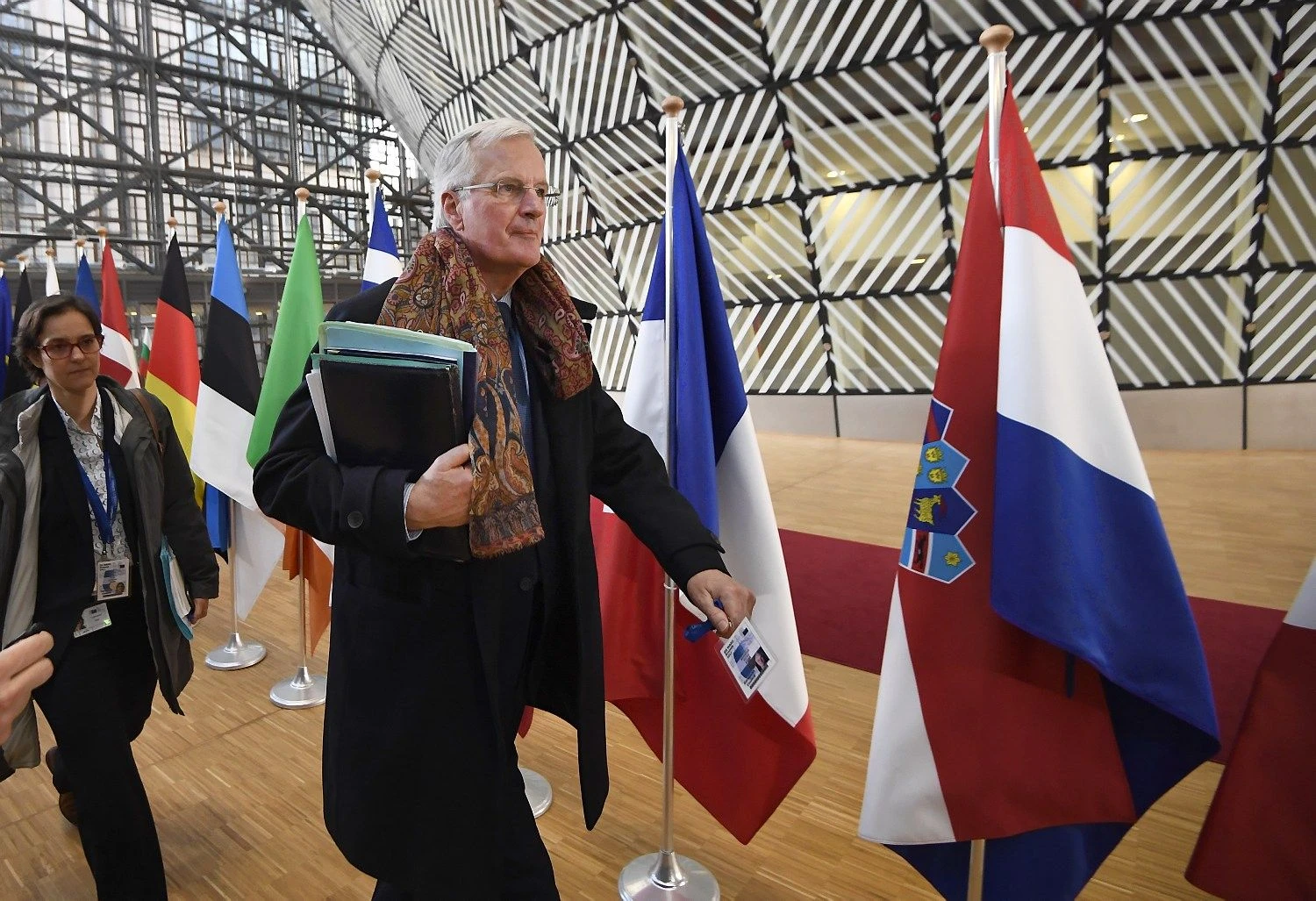Michelis Barnier, ES vyriausiasis derybininkas „Brexit“ derybose. Dylano Martinezo („Reuters“ / „Scanpix“) nuotr.
