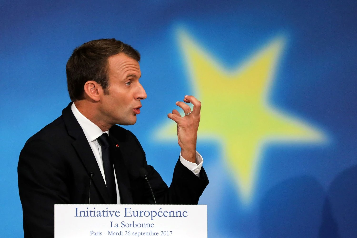 Emmanuelis Macronas, Prancūzijos prezidentas. Ludovic Marin („Pool“ / „Scanpix“) nuotr.
