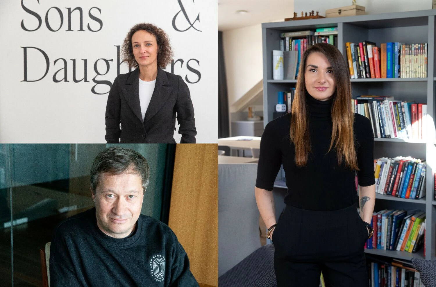 Iš kairės: Dovilė Dovidavičiūtė, „Sons & Daughters“ vadovė, Raminta Rimkienė, „Fabula Rud Pedersen Group“ direktorė, ir Paulius Senūta, „Not Perfect Vilnius“ valdybos pirmininkas.