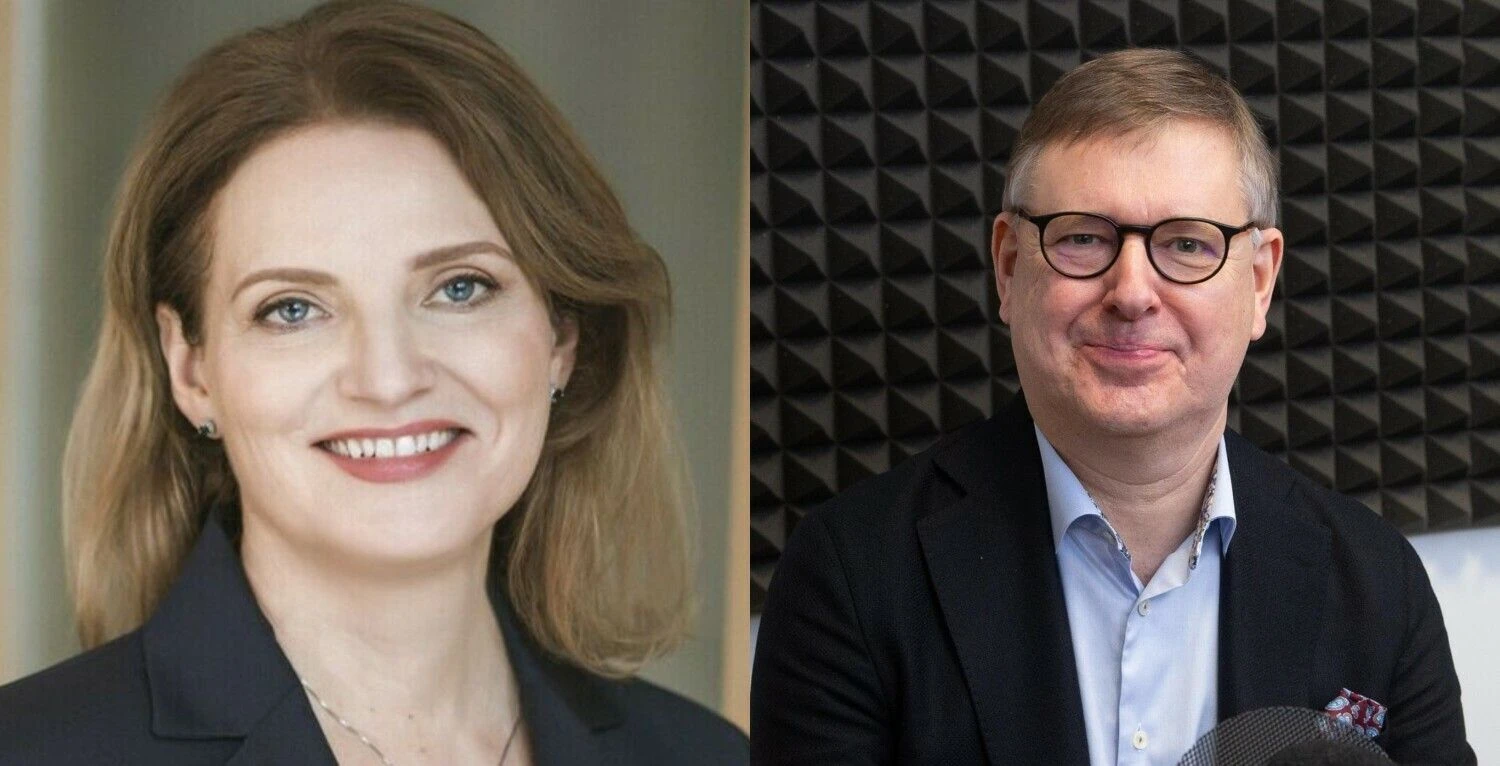 Leda Iržikevičienė ir Danas Strombergas, kandidatai į „Telia Lietuvos“ valdybą. VŽ koliažas.