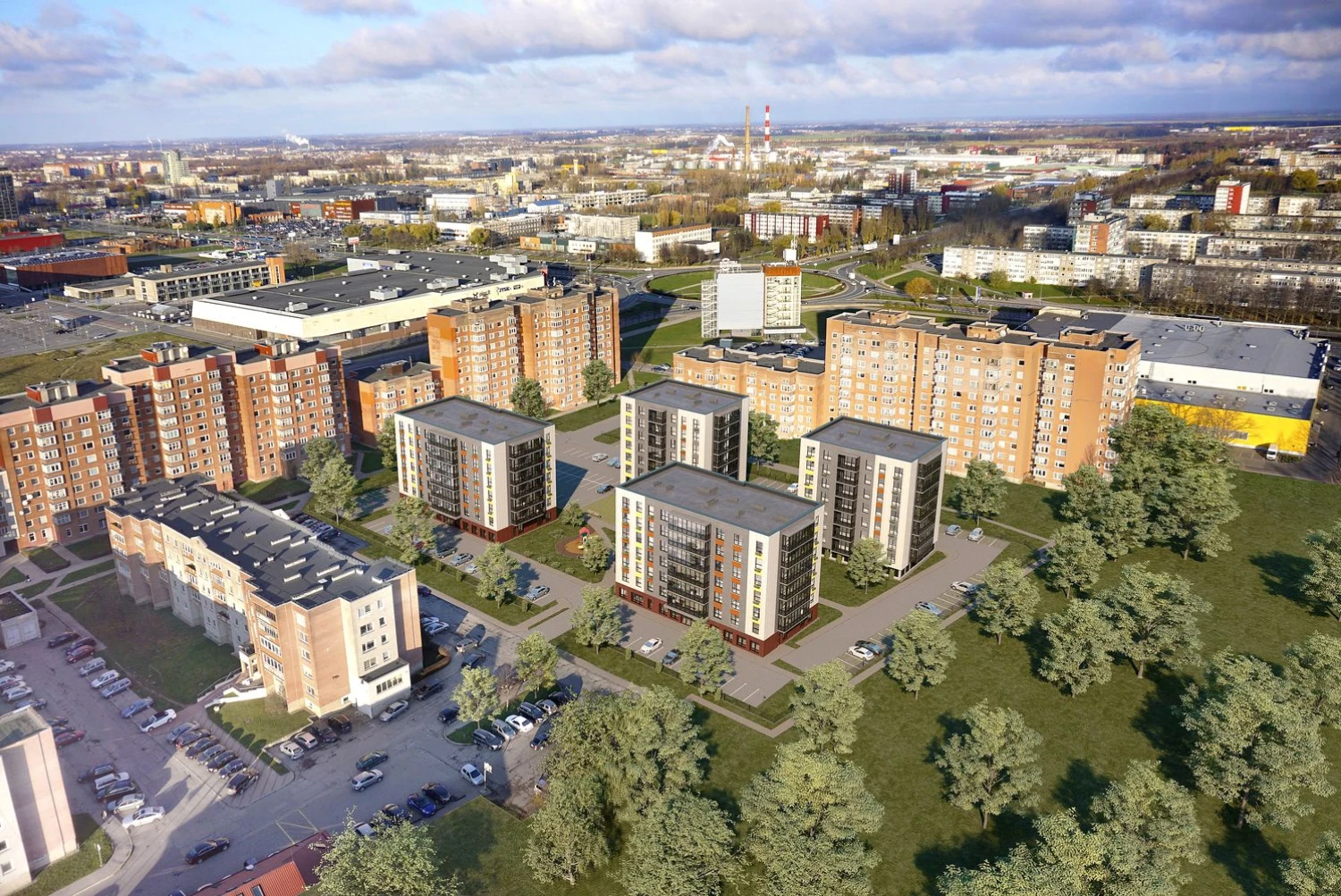 Bendrovės vizualizacija.