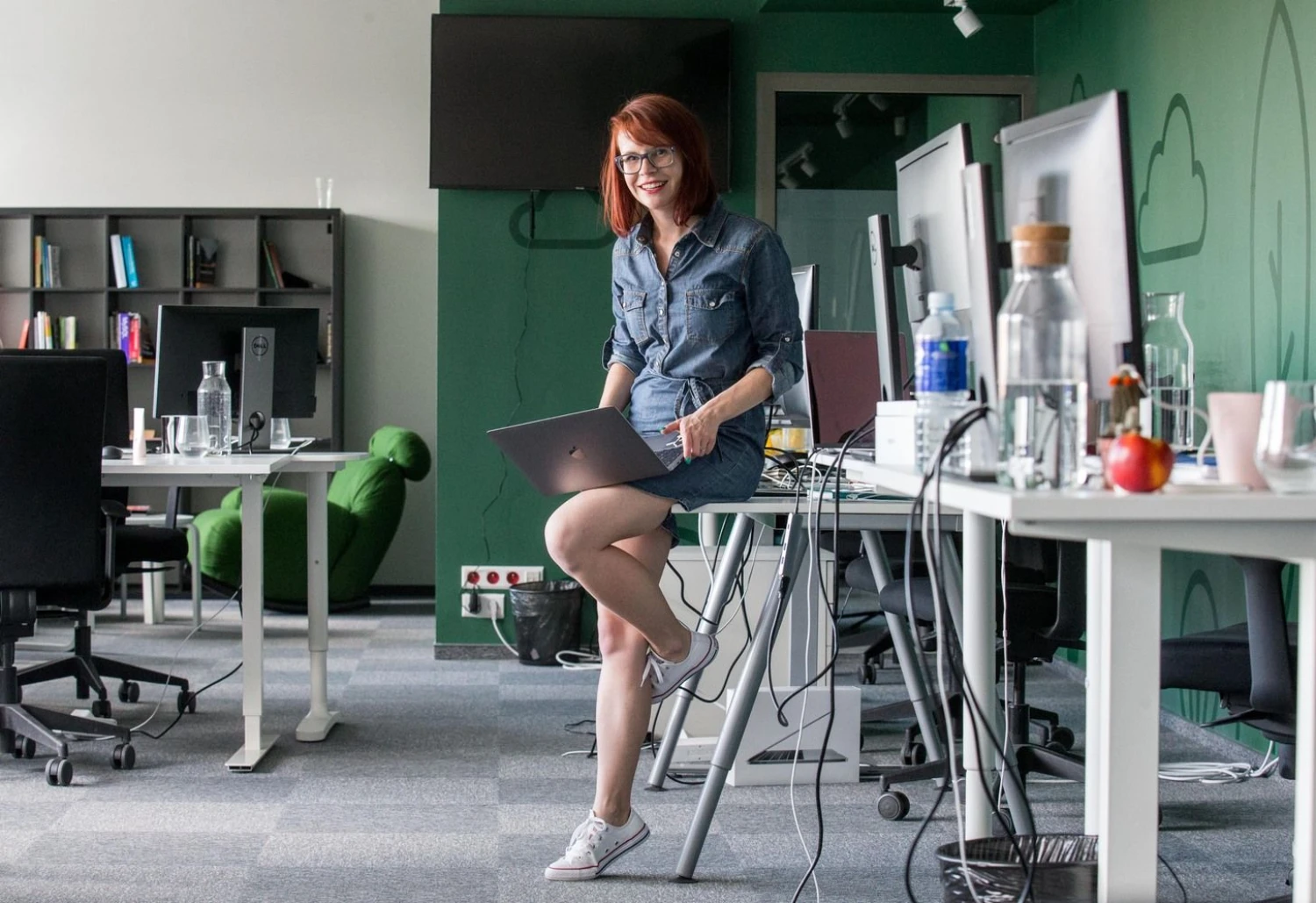 Marta Sprogytė, UAB „Tesonet“ personalo vadovė: „Kai žmonės gerai jaučiasi darbe, geriau ir dirba.“
Juditos Grigelytės (VŽ) nuotr.