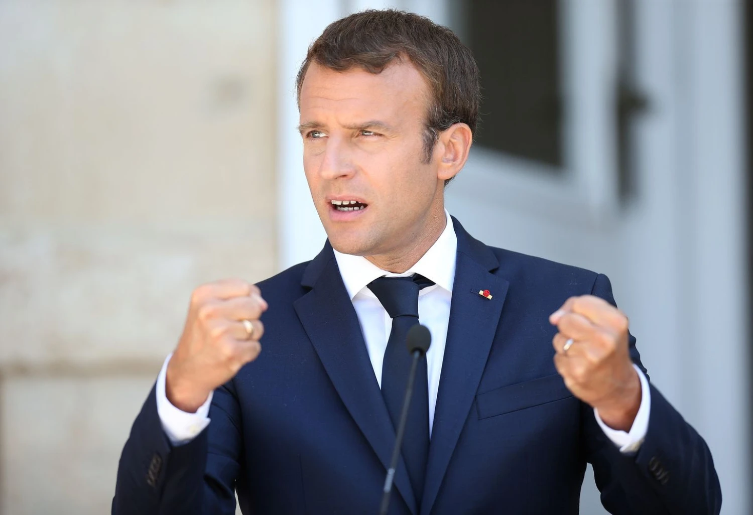 Darbo santykių reformos laikomos vienu rimčiausių išmėginimų Prancūzijos lyderiui Emmanueliui Macronui. Stoyano Nenovo („Reuters“ / „Scanpix“) nuotr.

