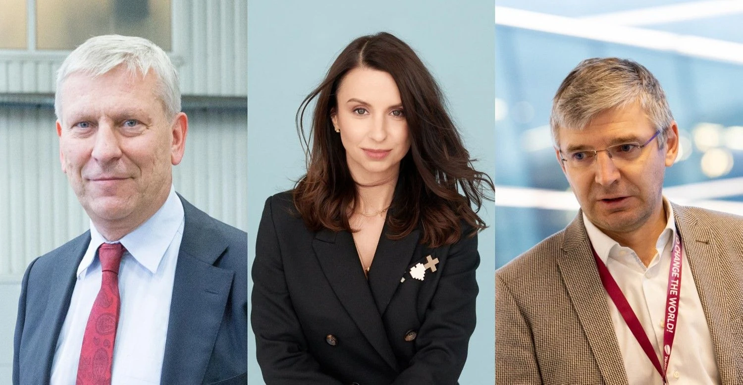 Iš kairės: Gintautas Kvietkauskas, UAB „Arginta Group“ vadovas, Inga Langaitė, asociacijos „Vienaragiai LT“ vadovė, Mindaugas Ubartas, asociacijos „Infobalt“ vadovas. VŽ koliažas.