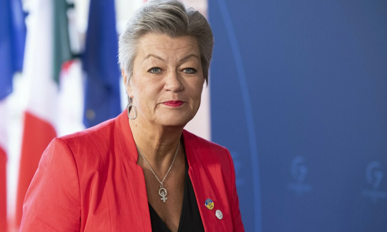 ES vidaus reikalų eurokomisarė Ylva Johansson. Boriso Roesslerio (dpa / „Scanpix“) nuotr.