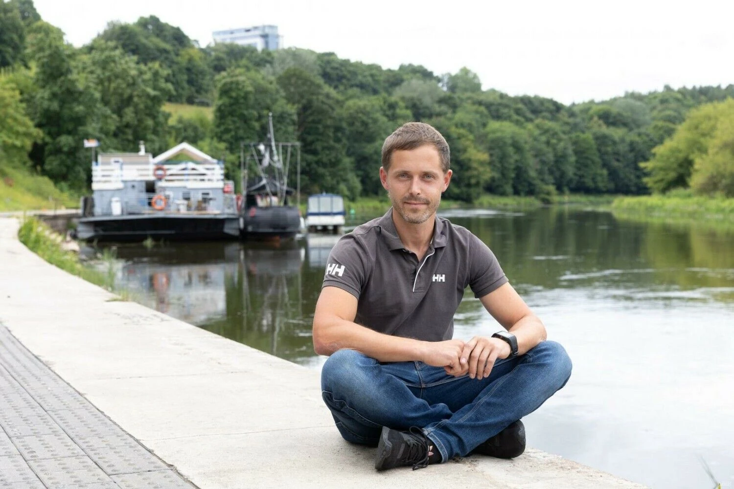 Marius Ganusauskas, MB „Virš vandens“, dirbančios su prekės ženklu „Pontoninis.lt“, vadovas. Juditos Grigelytės (VŽ) nuotr.