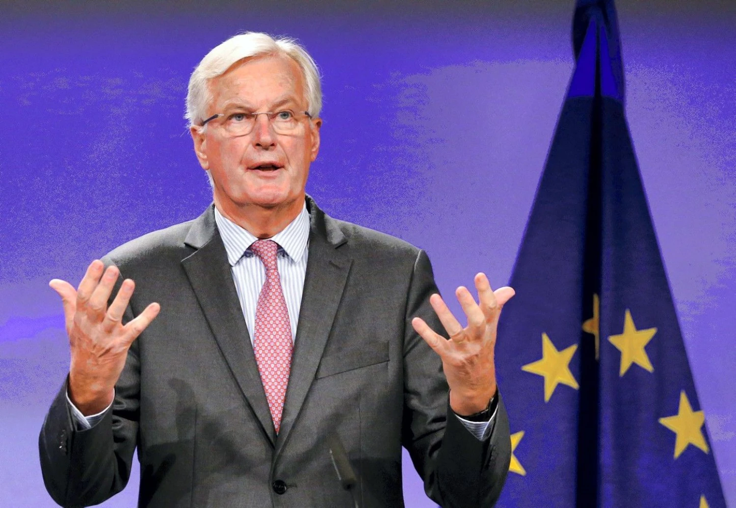 Michelis Barnier, vyriausiasis ES „Brexit“ derybininkas. Francois Lenoir („Reuters“ / „Scanpix“) nuotr.