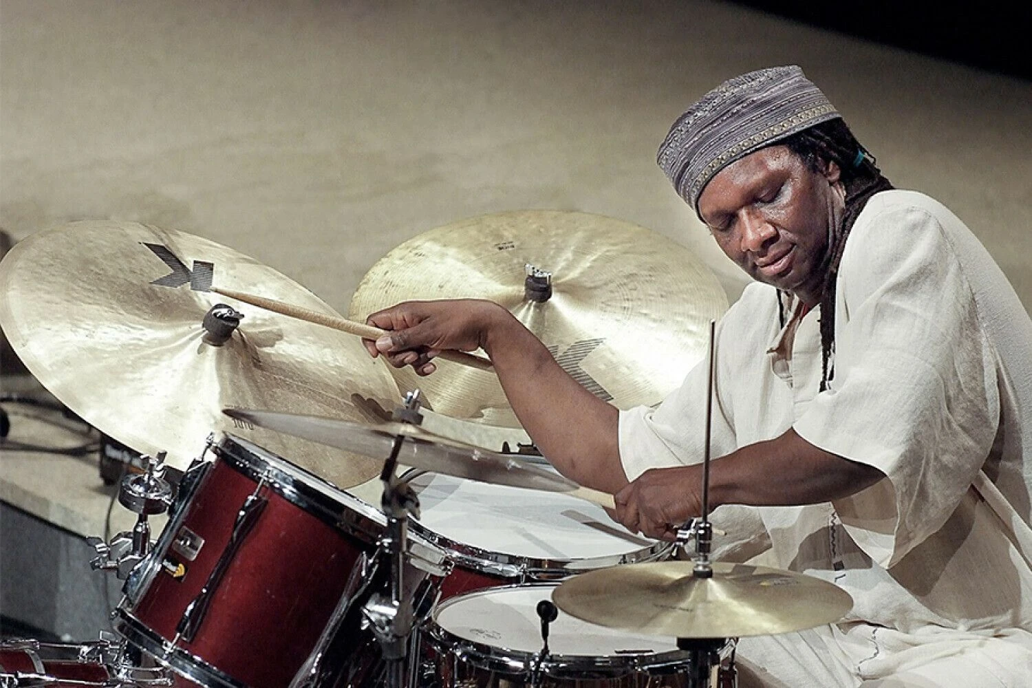 „Vilnius Jazz“ festivalio žvaigždė – perkusininkas Hamidas Drake’as (JAV). „Vilnius Jazz“ nuotr.