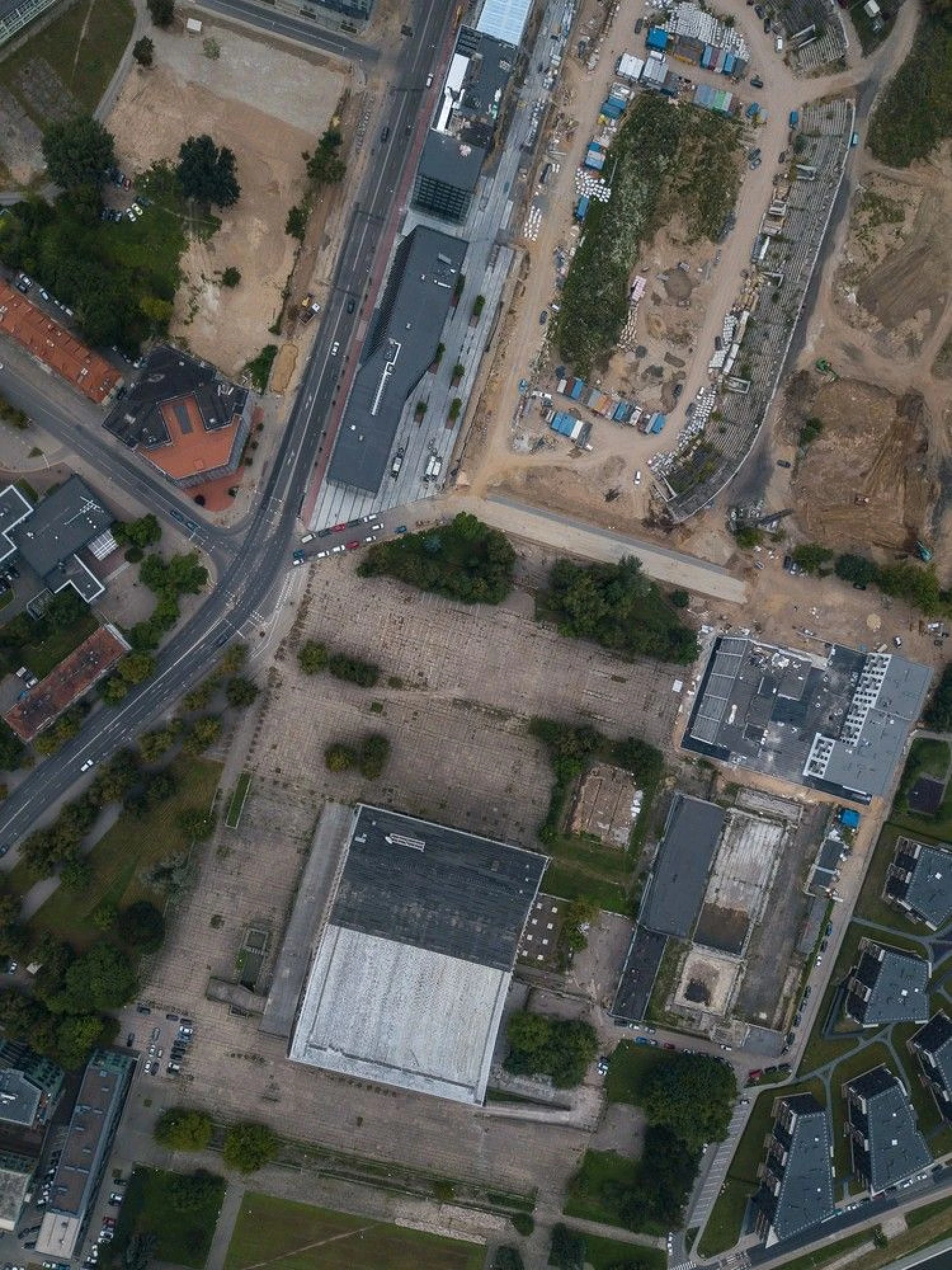 Vilniaus vaizdai iš paukščio skrydžio. Buvusio „Žalgirio“ stadiono teritorija. Vladimiro Ivanovo (VŽ) nuotr.