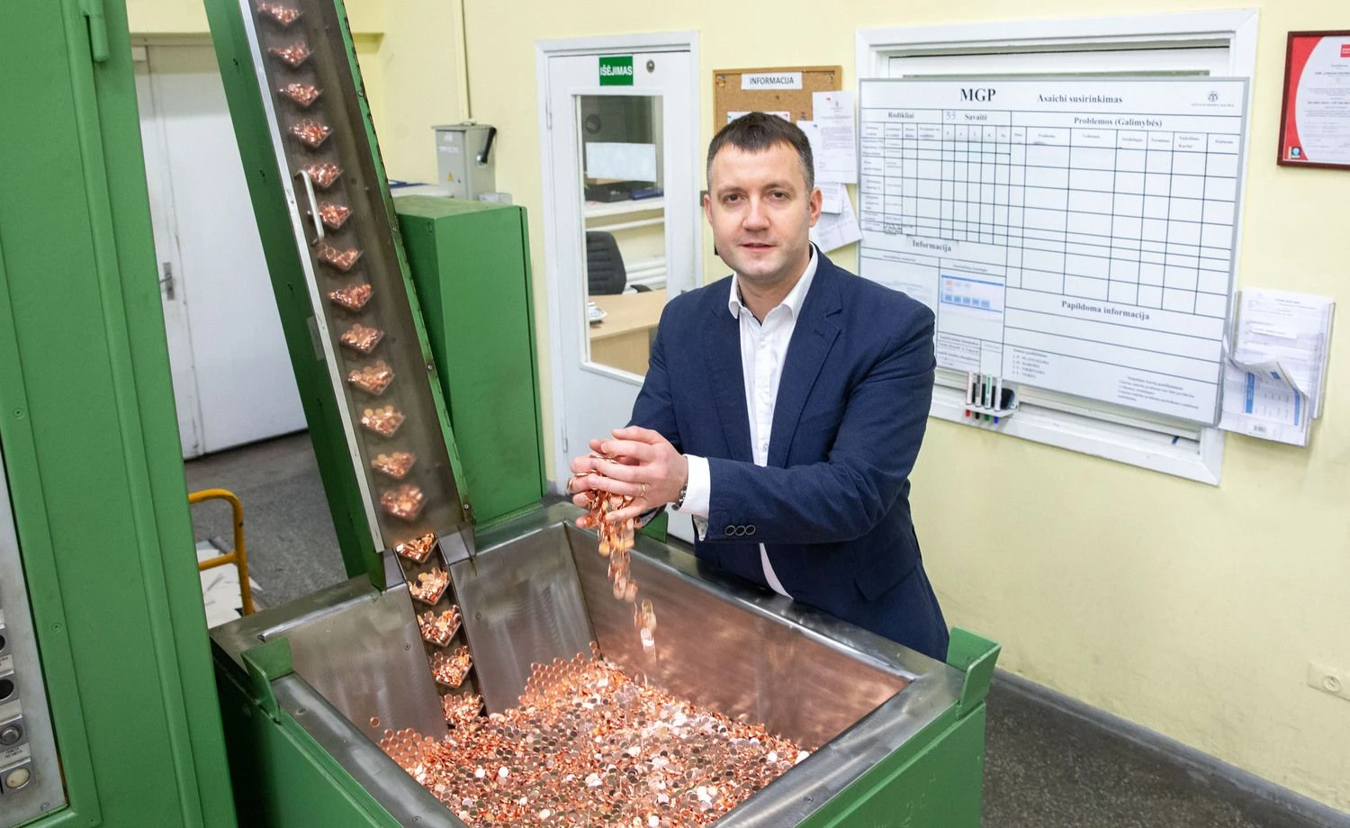 Evaldas Stralkus, VĮ Lietuvos monetų kalyklos generalinis direktorius. Juditos Grigelytės (VŽ) nuotr.