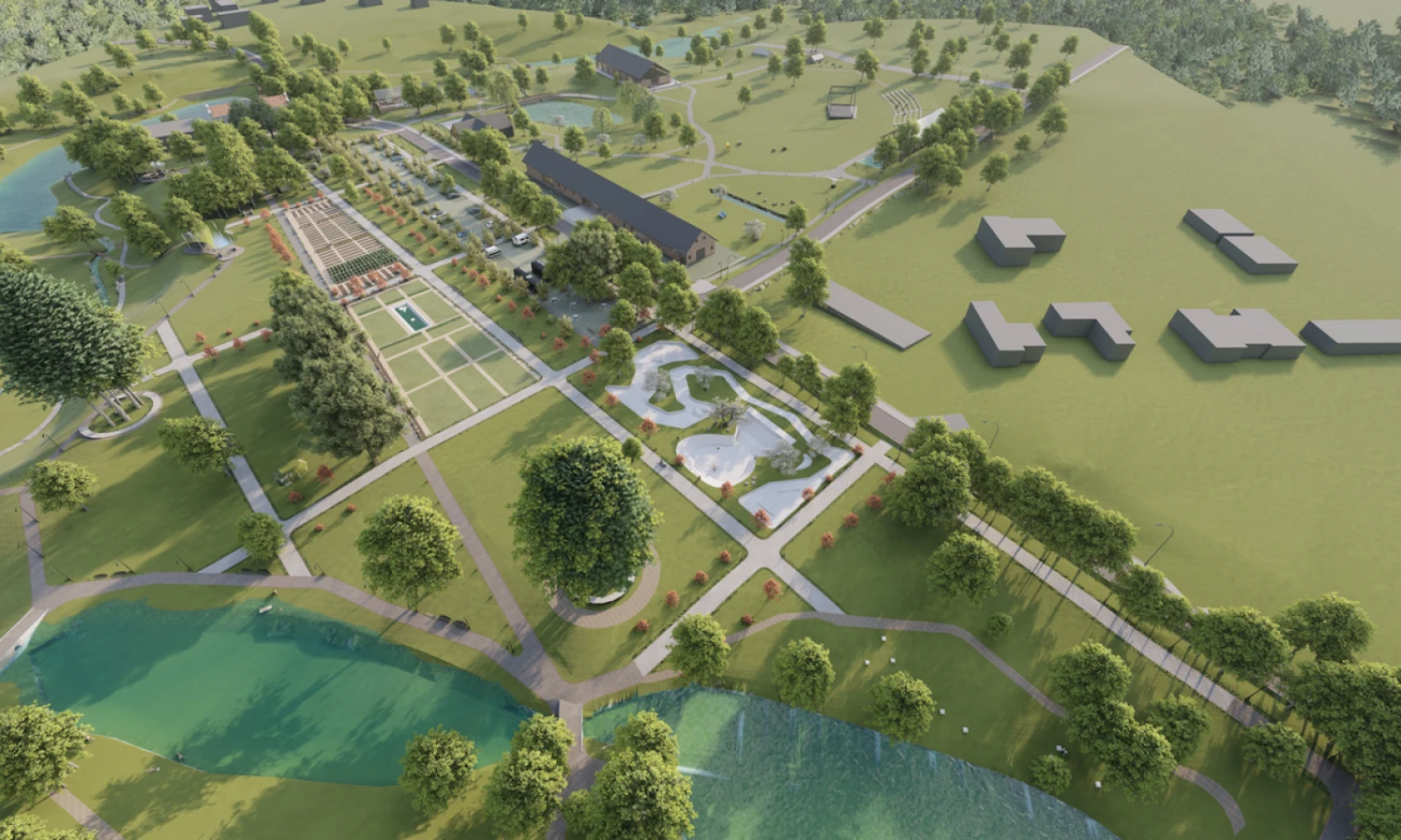 Linkuvos dvaro parko Kaune, Šilainiuose, vizija.