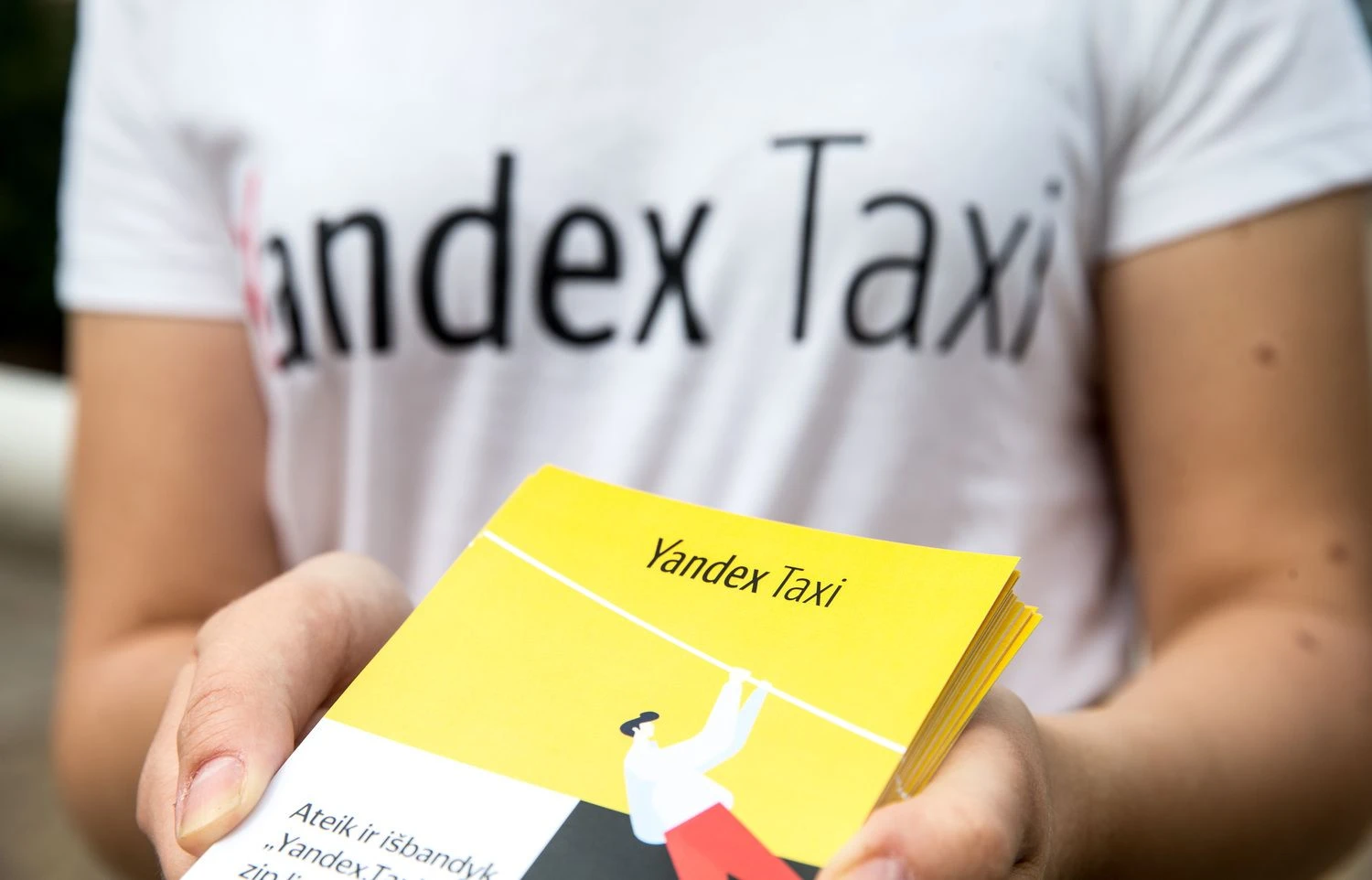 Yandex Taxi skrajutės. Juditos Grigelytės (VŽ) nuotr.