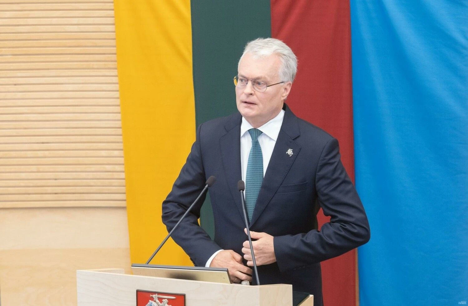 Prezidentas Gitanas Nausėda skaitys metinį pranešimą Seime. Juditos Grigelytės (VŽ) nuotr.