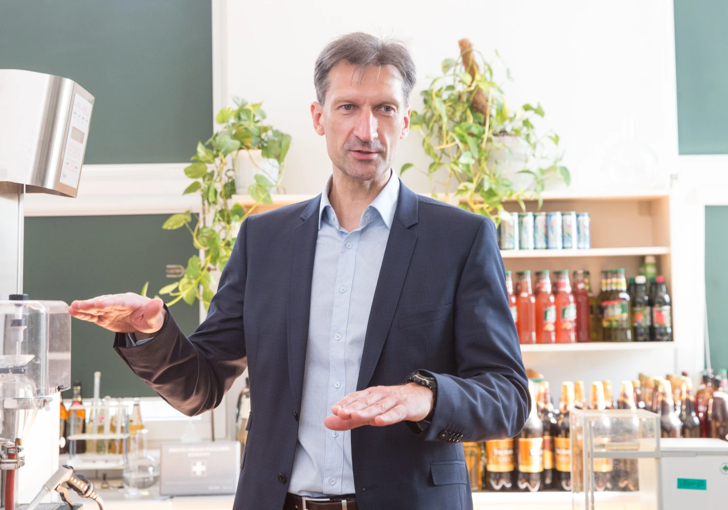 Marijus Kirstukas, „Kalnapilio-Tauro grupės“ vadovas, sako, kad jeigu susijungtų du dideli tinklai, tiesiog turėtume dar vieną milžiną, tačiau dėl to derėtis su „Maxima“ nebūtų lengviau.
Juditos Grigelytės (VŽ) nuotr.