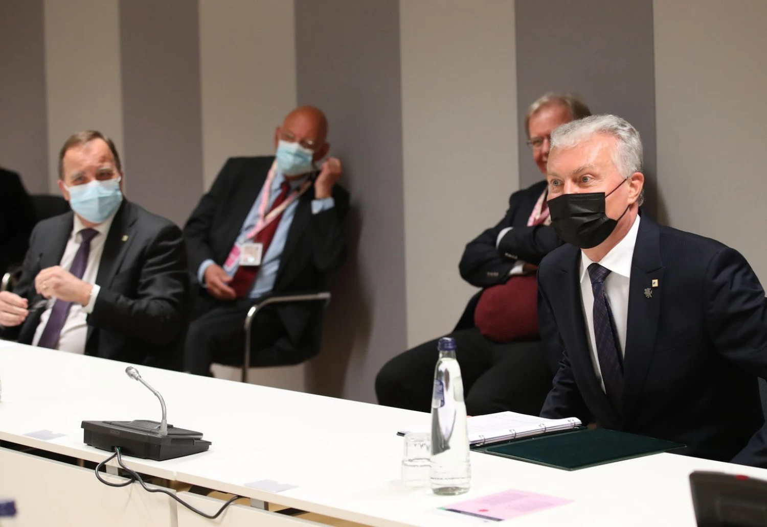 Prezidentas Gitanas Nausėda Europos Vadovų Tarybos posėdyje. Roberto Dačkaus (LR Prezidentūra) nuotr. 
