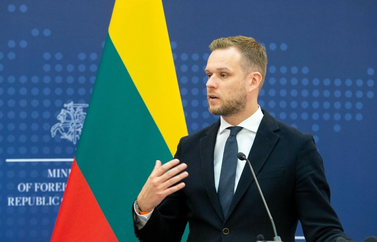 Gabrielius Landsbergis, Lietuvos užsienio reikalų ministras. Juditos Grigelytės nuotr.
