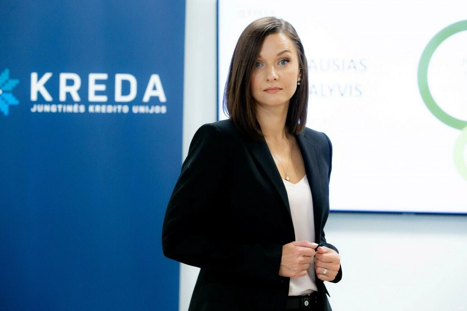 Jolita Česonienė, Jungtinės centrinės kredito unijos „KREDA“ administracijos vadovė, valdybos narė. Vladimiro Ivanovo (VŽ) nuotr.