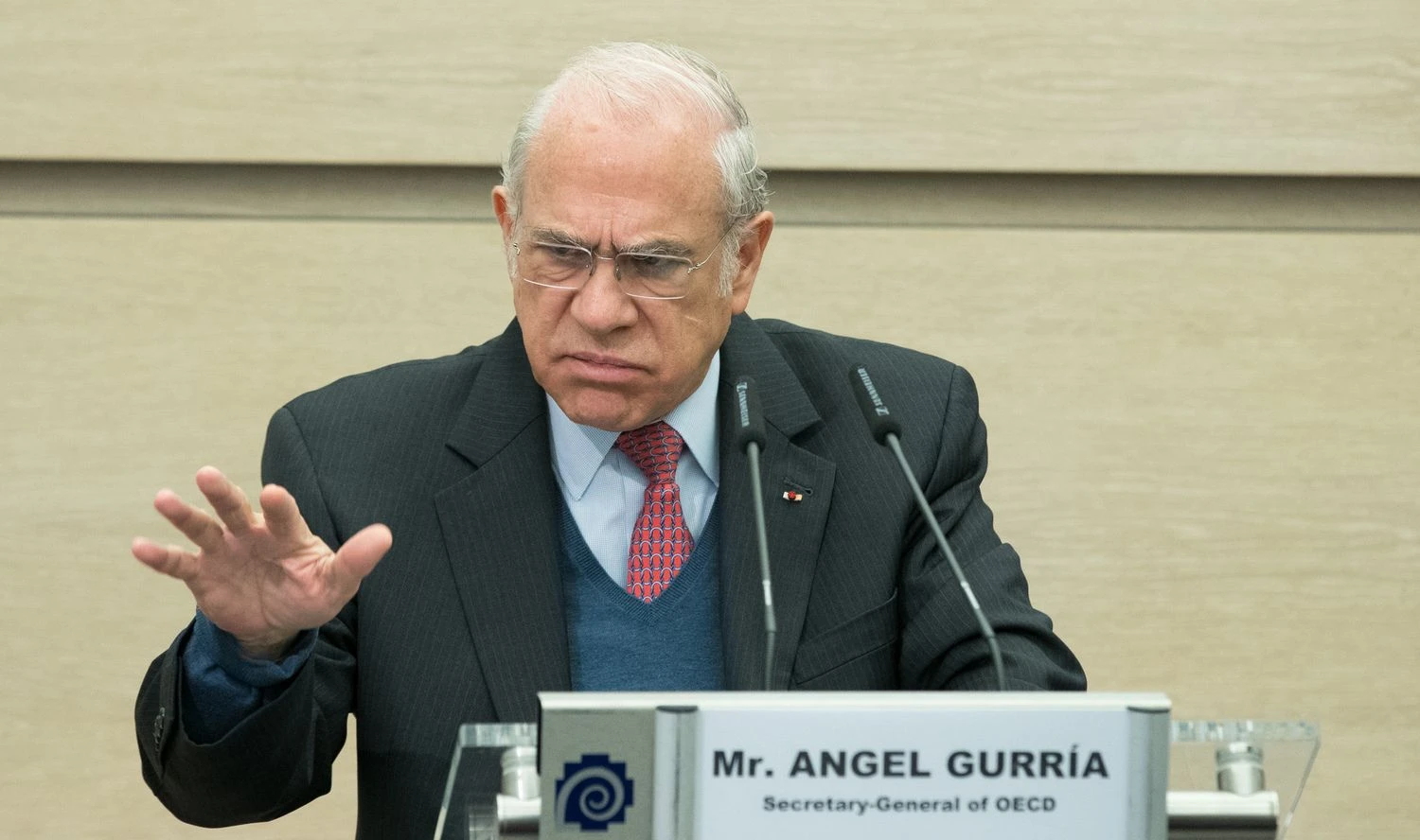 Angelis Gurria, EBPO generalinis sekretorius.„Zuma Press“/„Scanpix“ nuotr.