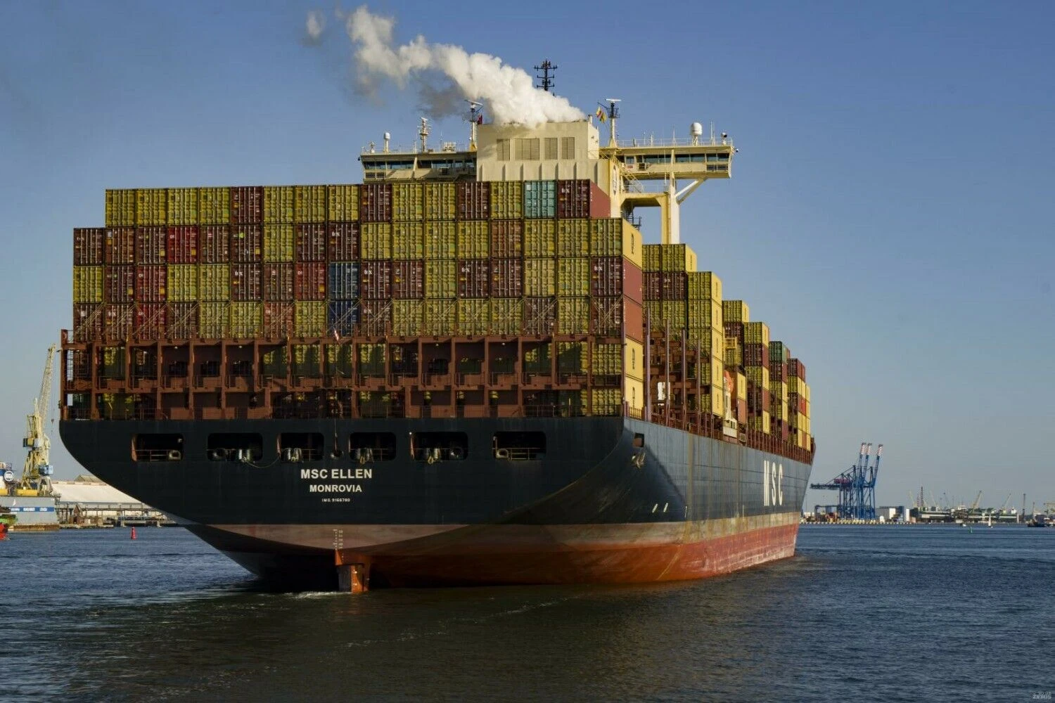 Konteinervežis „MSC ELLEN“. Algimanto Kalvaičio nuotr.