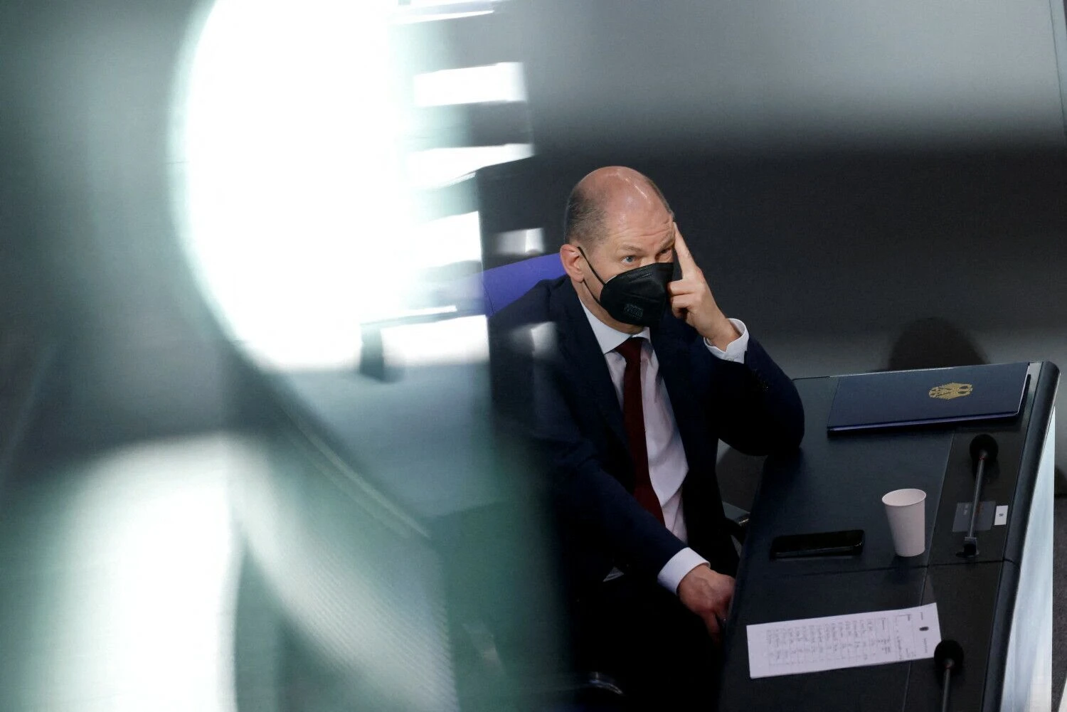 Olafas Scholzas, Vokietijos kancleris. Michele Tantussi („Reuters“/ „Scanpix“) nuotr.