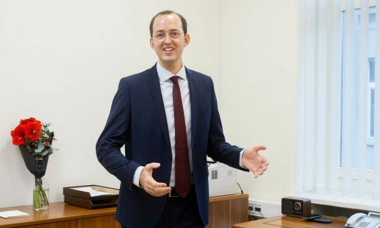 Marius Skuodis, susisiekimo ministras. Juditos Grigelytės (VŽ) nuotr.