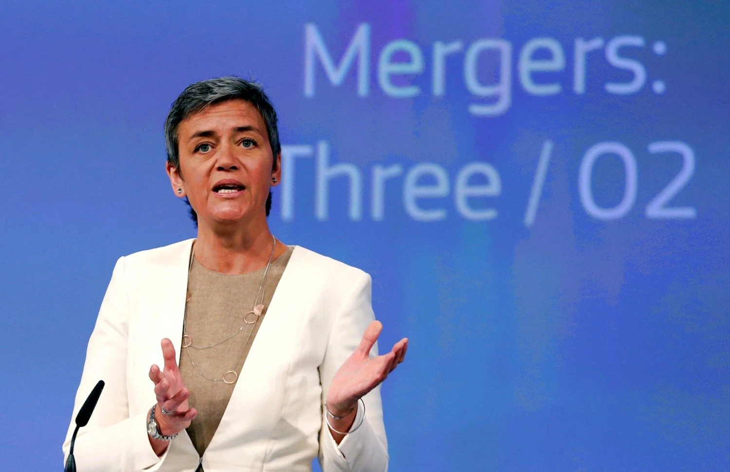 Europos konkurencingumo komisarė Margrethe Vestager. Francois Lenoir („Reuters“ / „Scanpix“) nuotr.