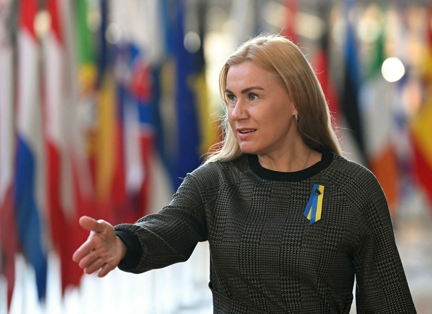 Kadri Simson, už energetiką atsakinga Europos Komisijos narė. Johno Thyso (AFP/„Scanpix“) nuotr.