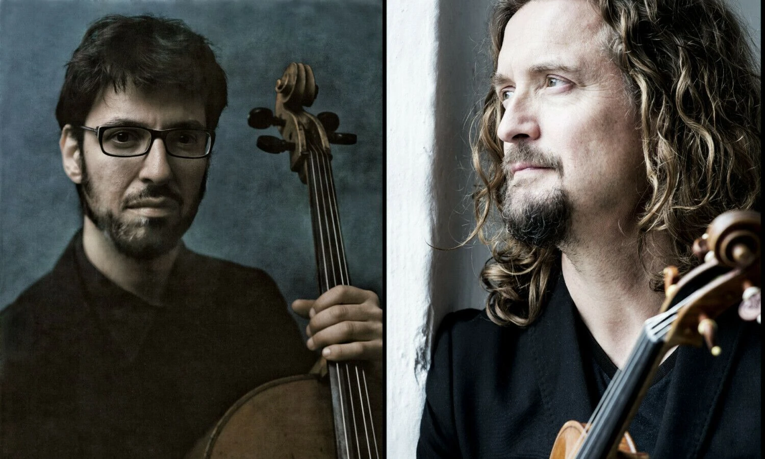 Festivalio „Gaida“ atilikėjai (iš kairės): Francesco Dillonas  ir Christianas Tetzlaffas. „Gaidos“ festivalio nuotr.