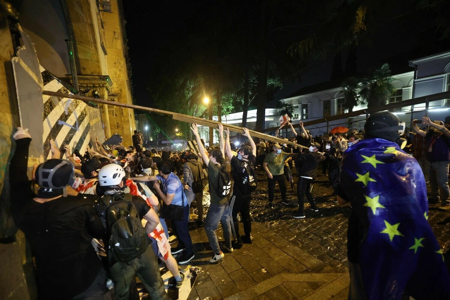 Tbilisis, Sakartvelas. Giorgi Arjevanidze (AFP/„Scanpix“) nuotr.